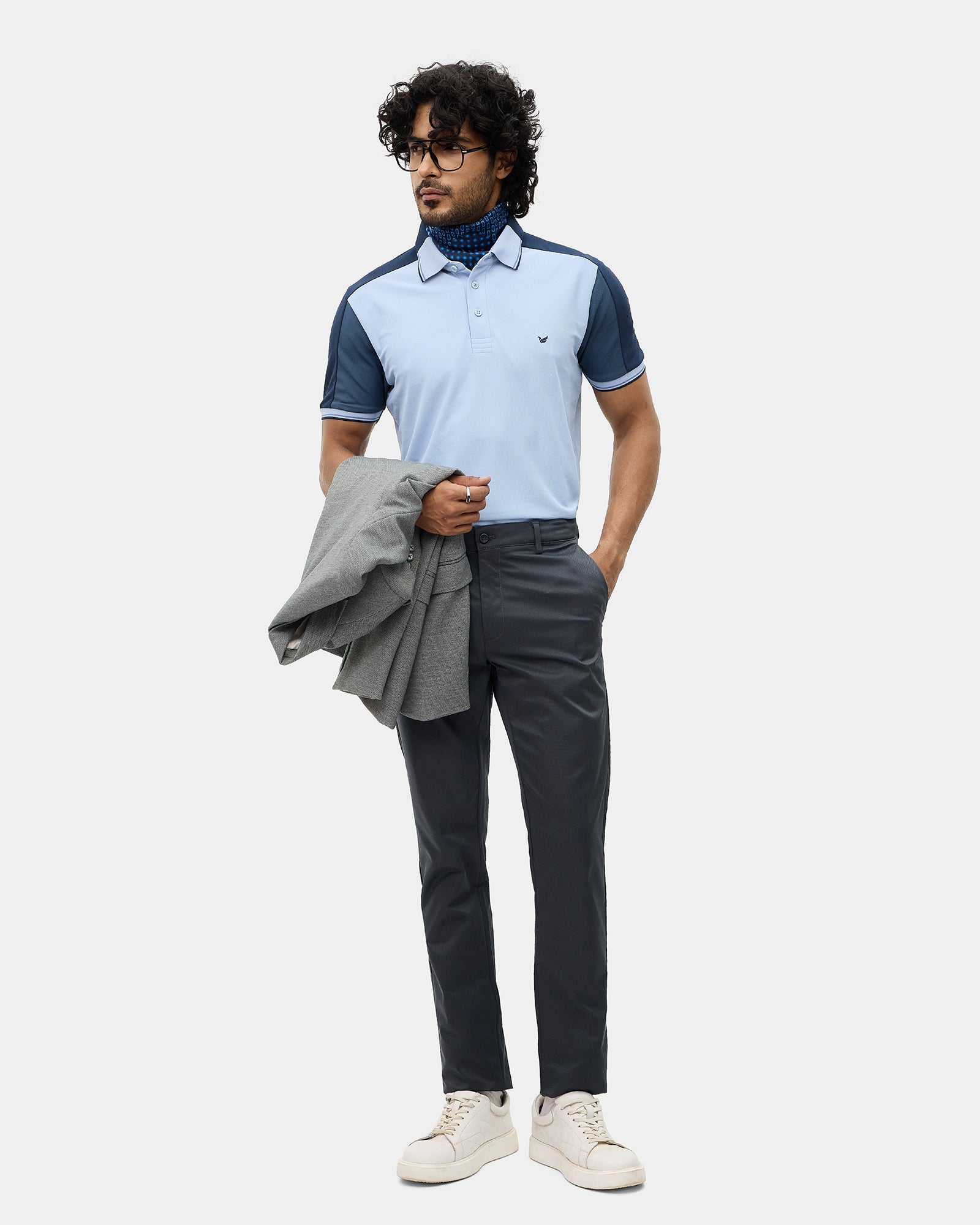 Dark Blue TechPro Textured Khakis - Draken