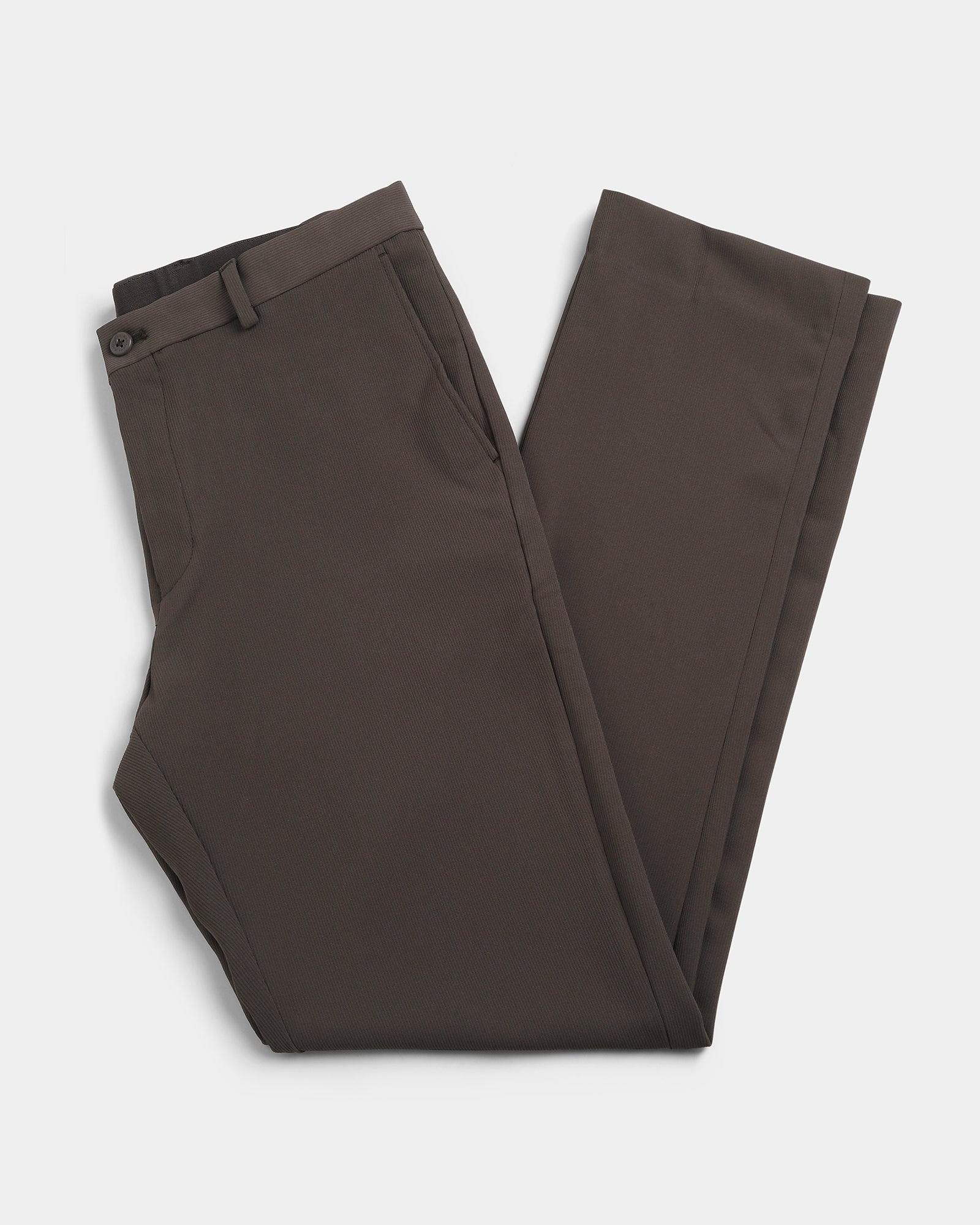 Dark Brown TechPro Stripe Trouser - Martini