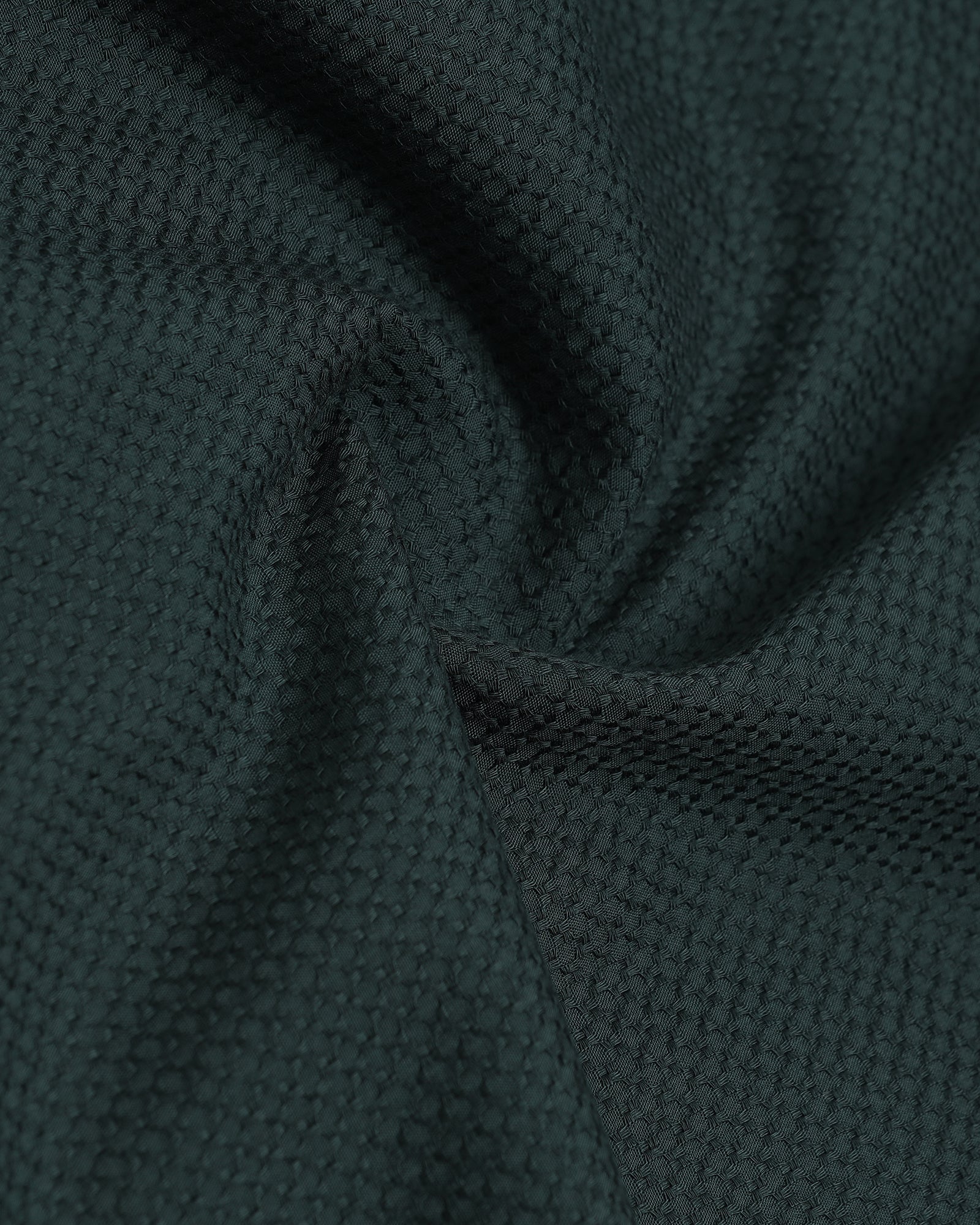 Dark Green Textured Shirt - Fallon