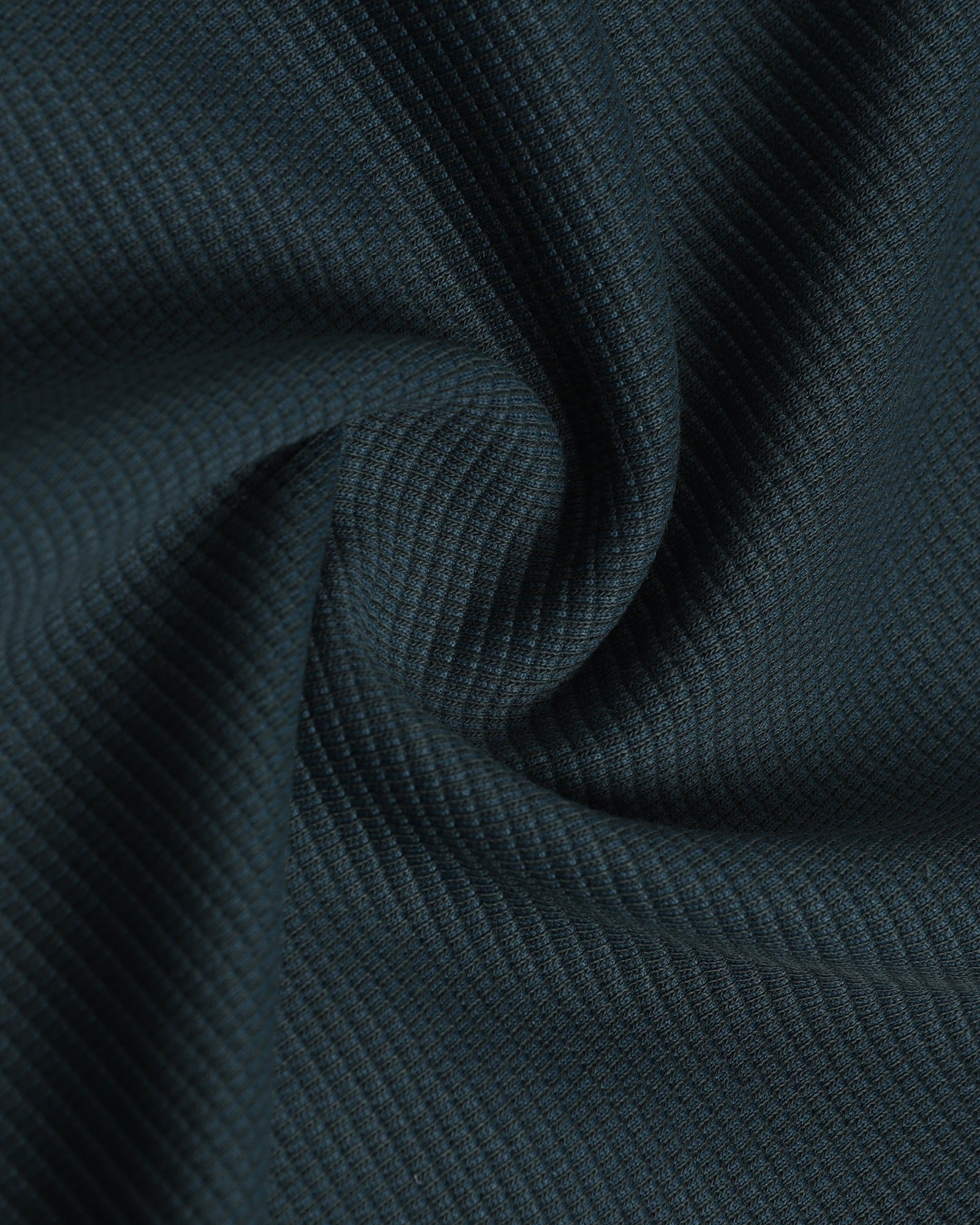 Dark Green Textured Polo - Viggo