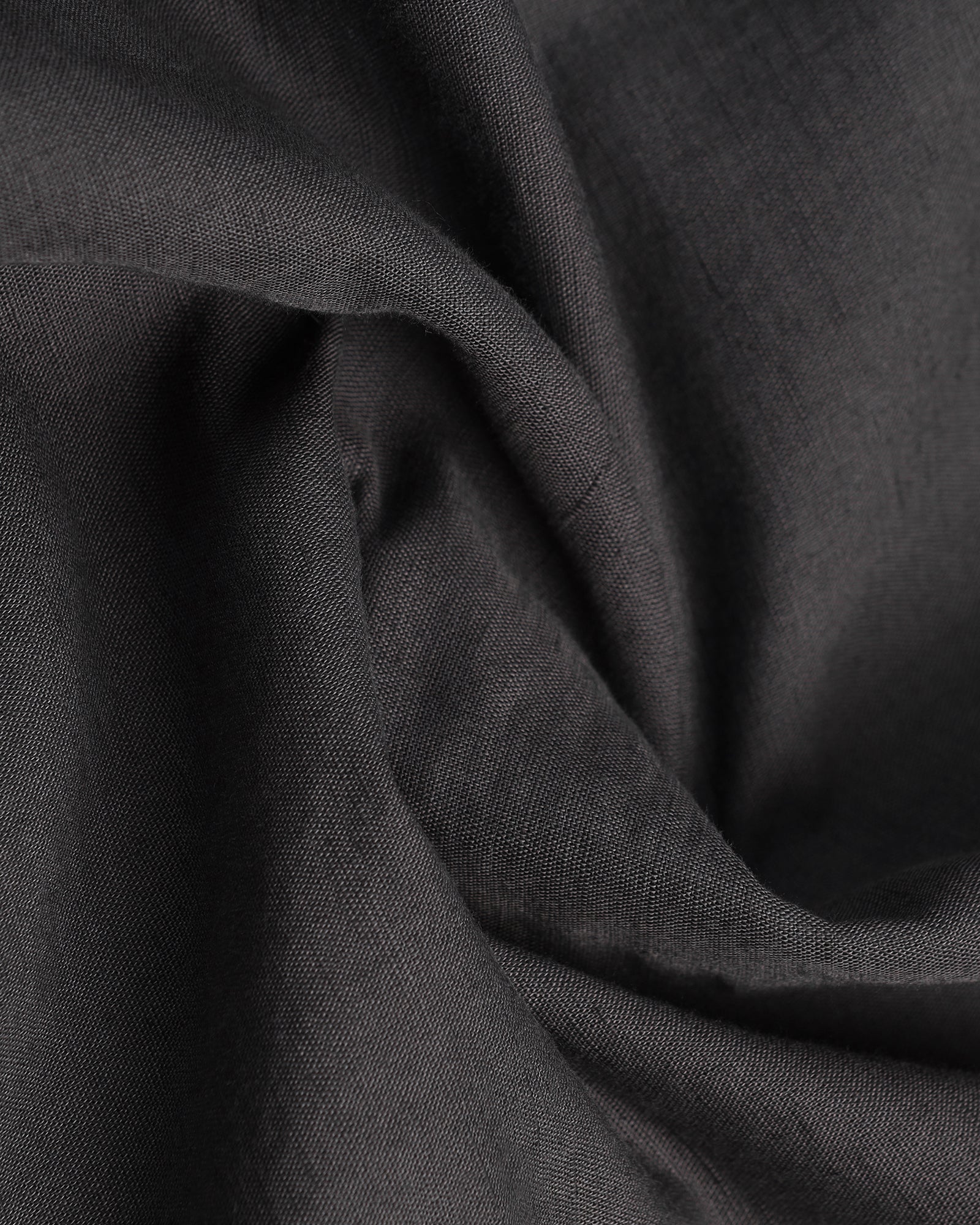 Dark Grey Linen Solid Shirt - Salmon