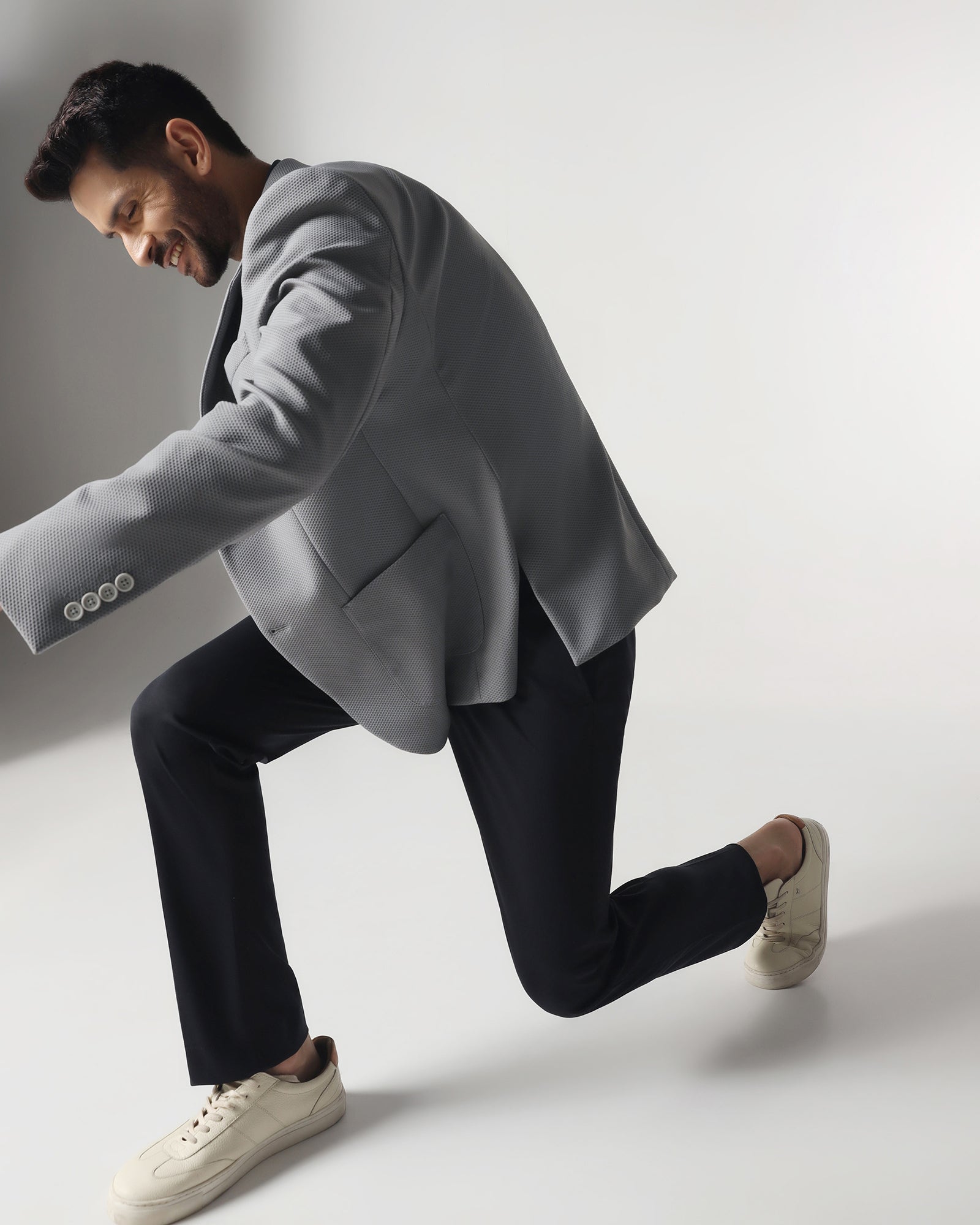 Dark Grey TechPro Textured Blazer - Bowmore