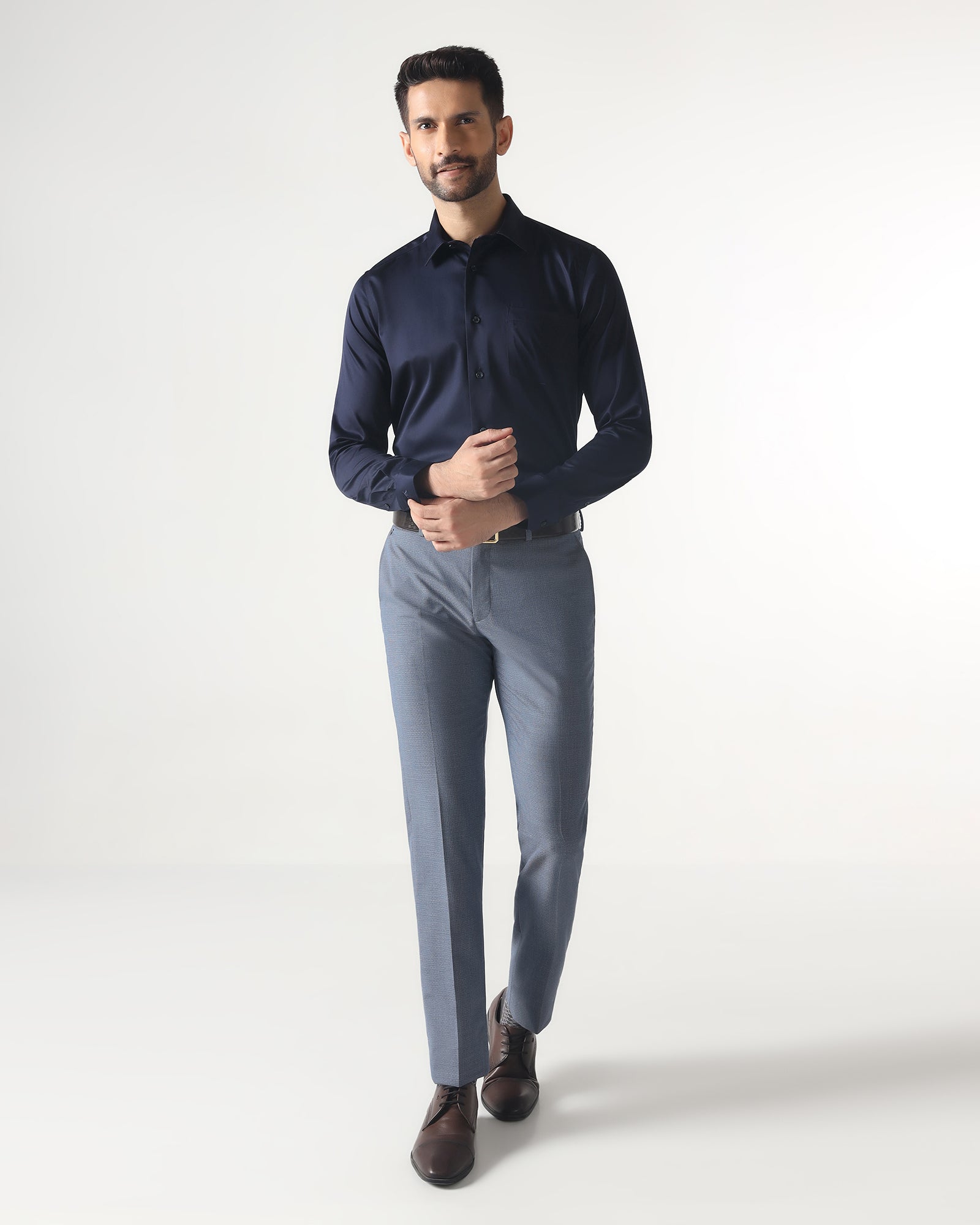 Dark Navy Non Iron Solid Shirt - Sailor