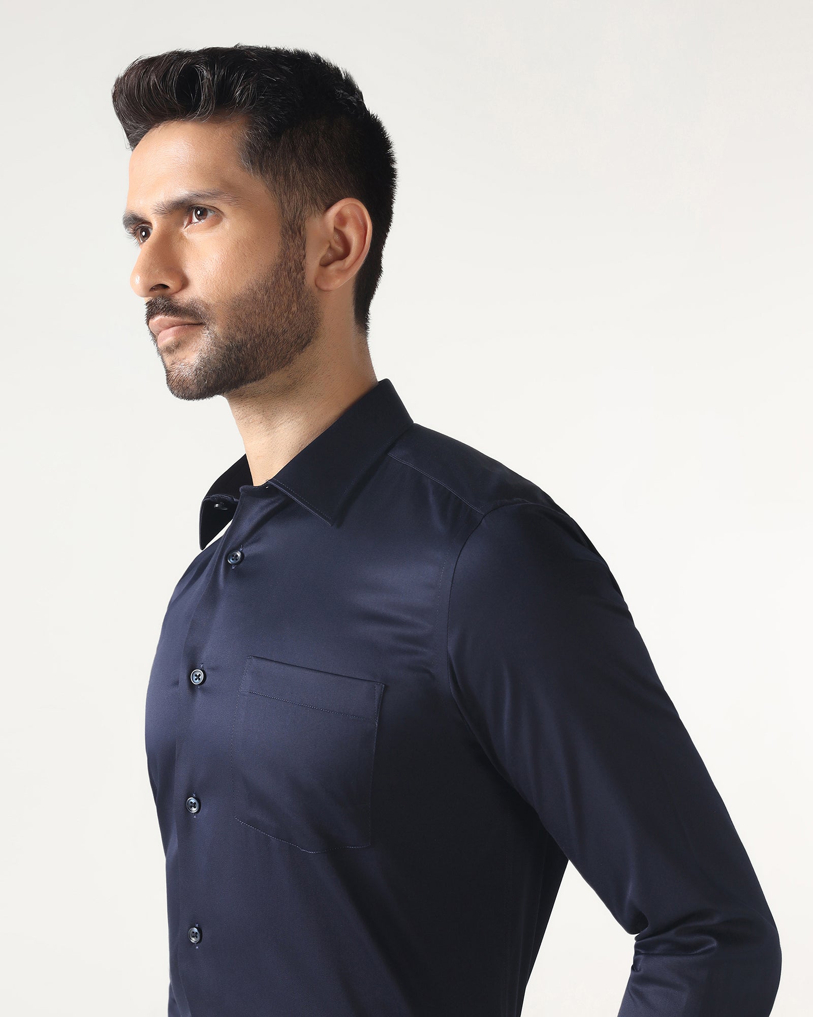 Dark Navy Non Iron Solid Shirt - Sailor