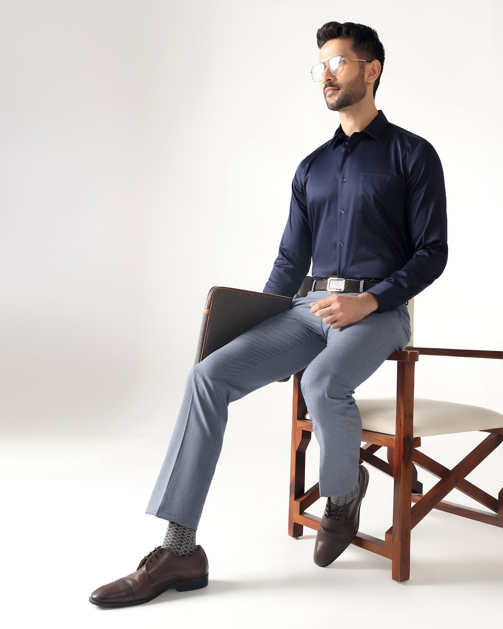 Dark Navy Non Iron Solid Shirt - Sailor