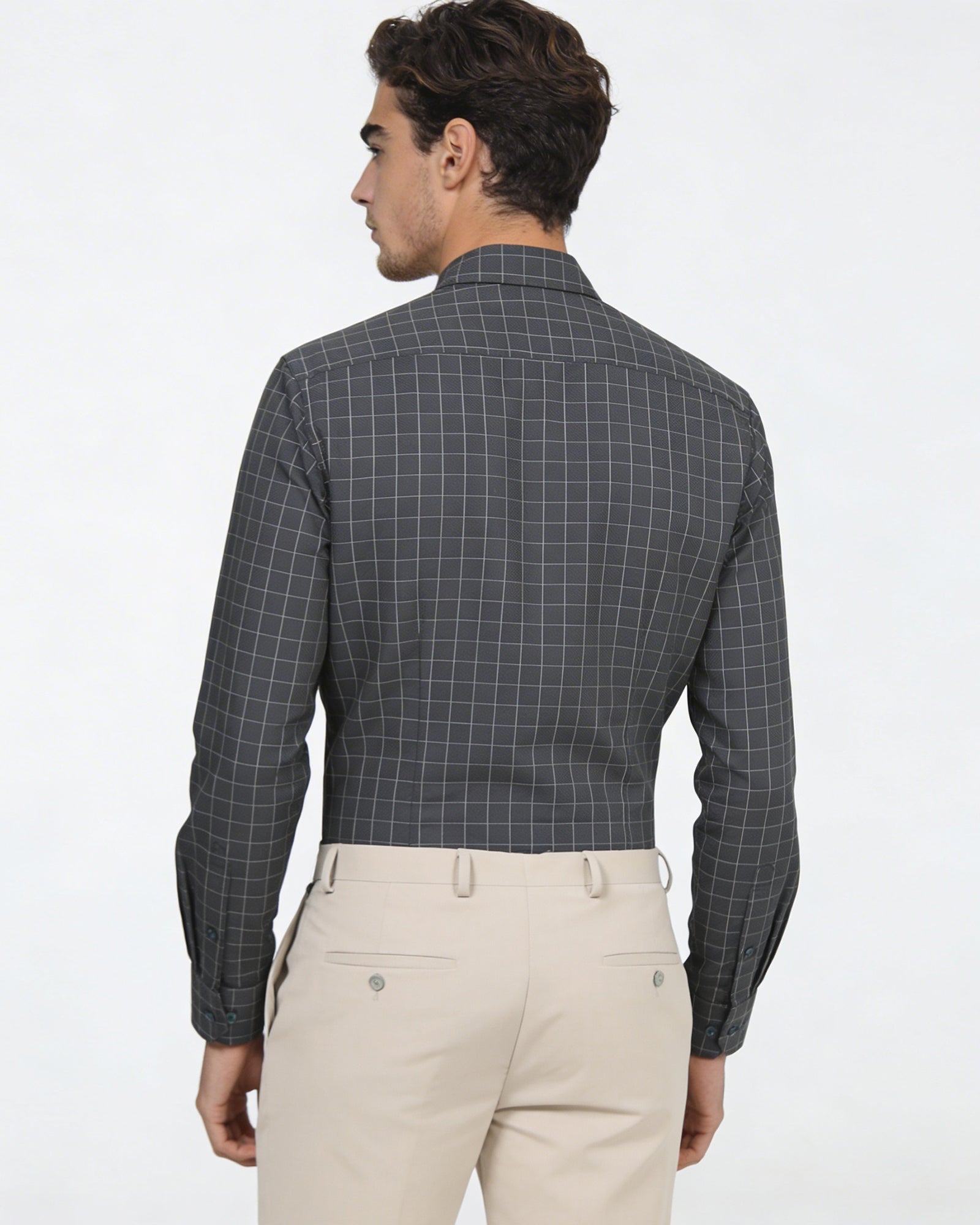 Dark Olive Check Shirt
