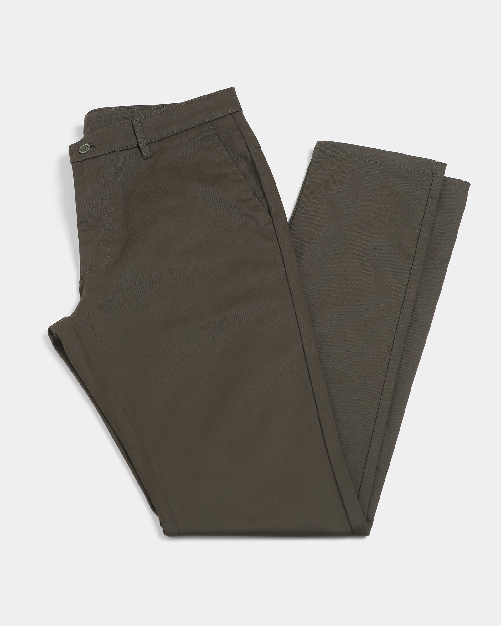 Dark Olive Solid Khakis - Sinai