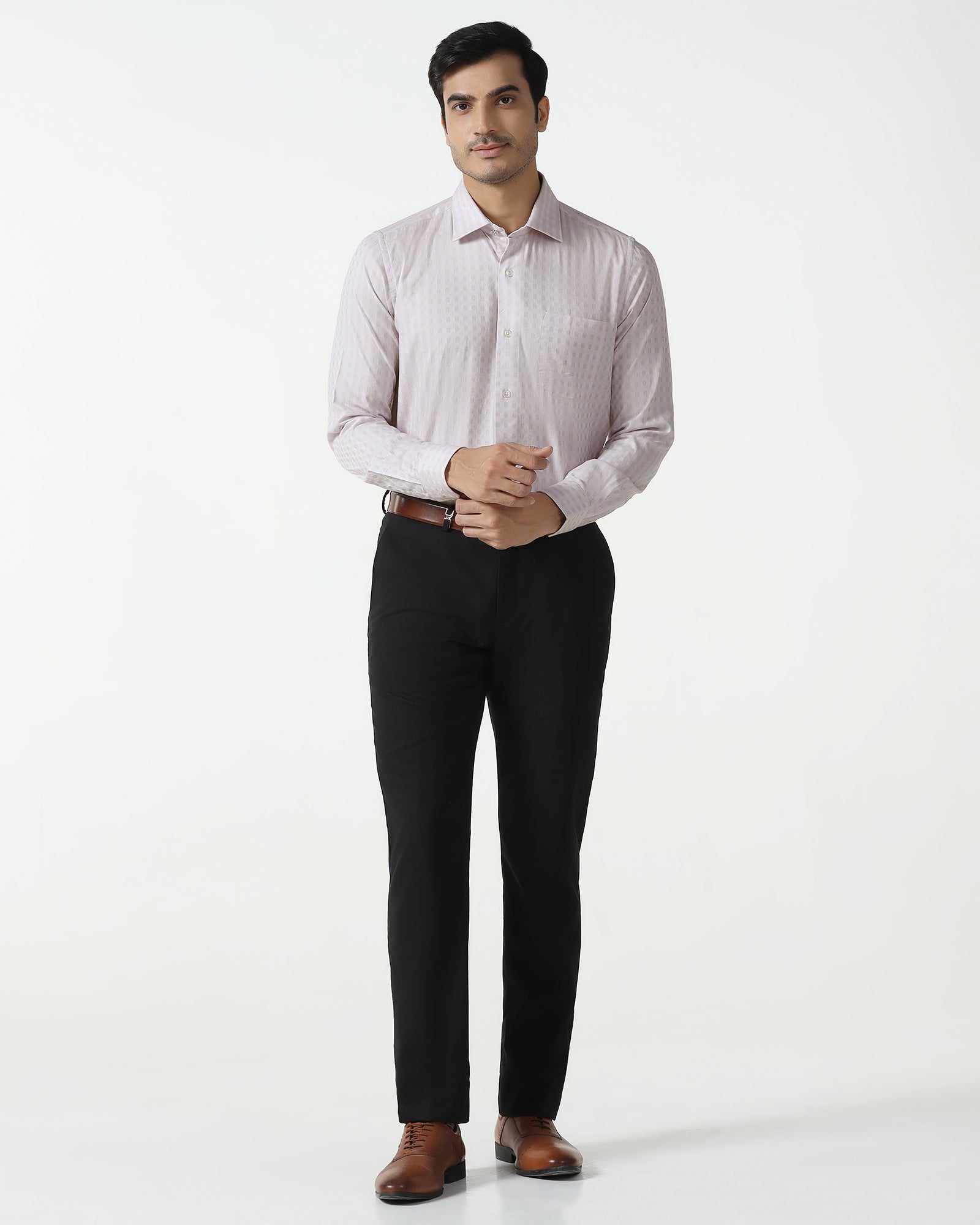 Dusty Pink Check Shirt - Fivel