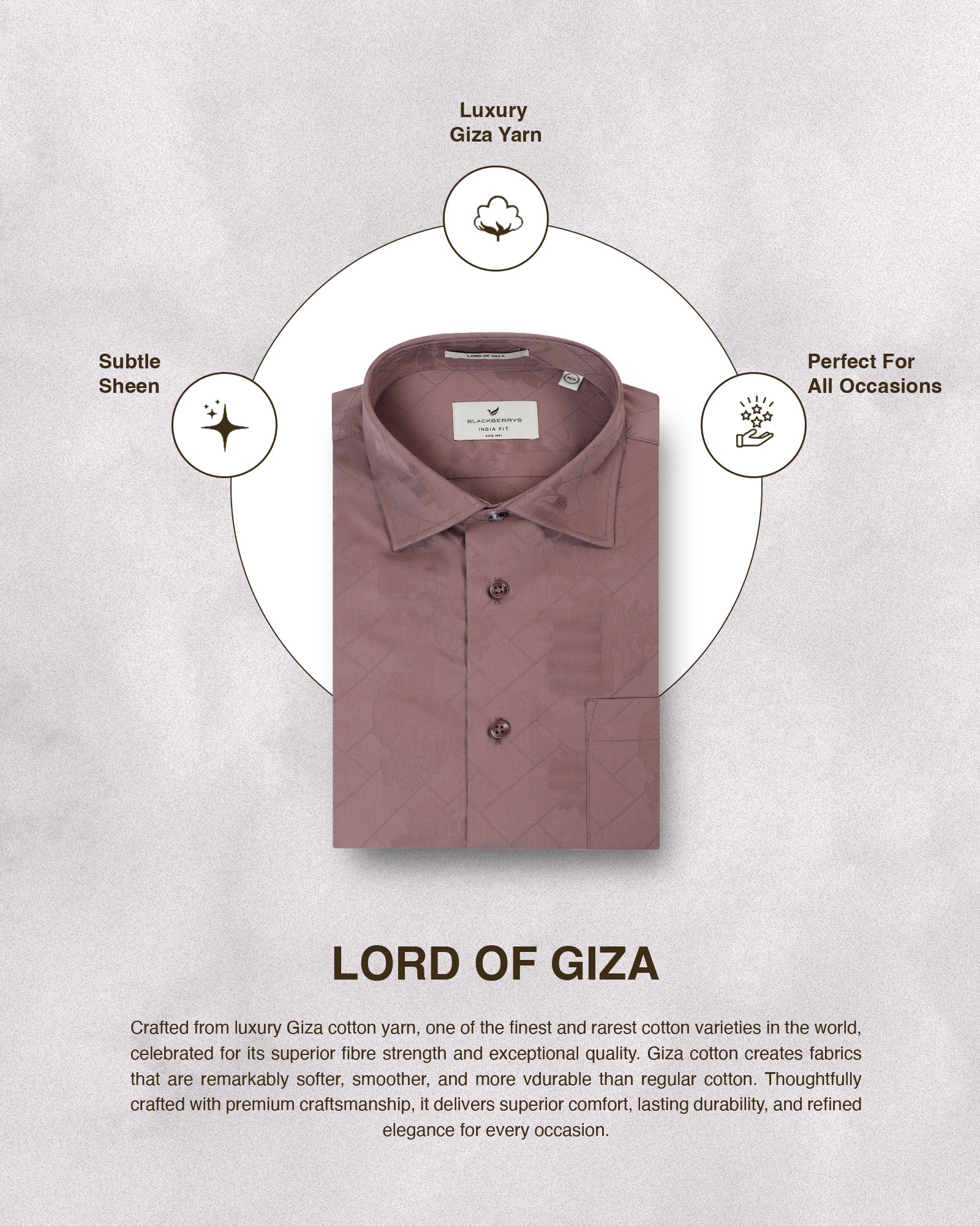 Dusty Pink Jacquard Shirt - Ramen
