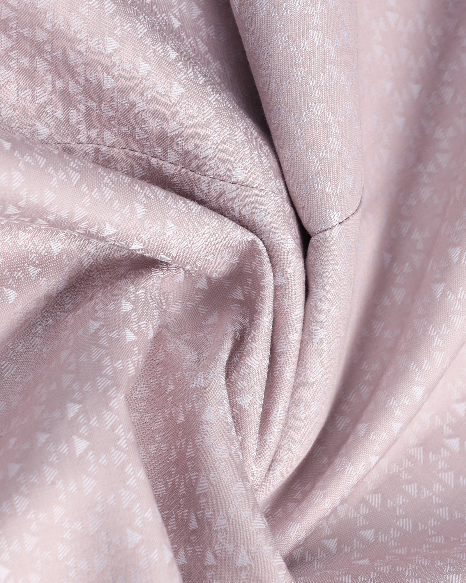 Dusty Pink Jacquard Shirt - Rile