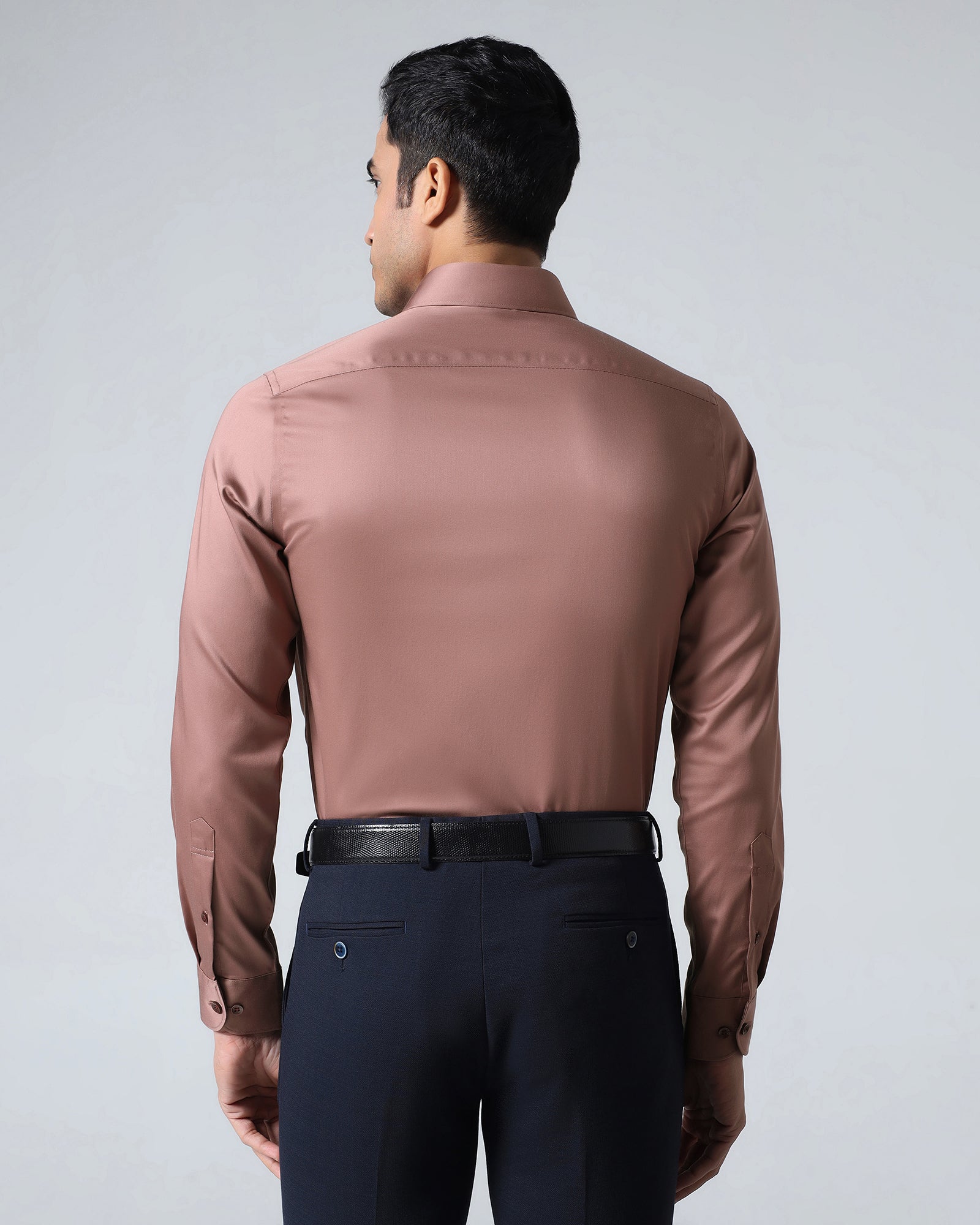 Rust Non Iron Solid Shirt - Sylvia