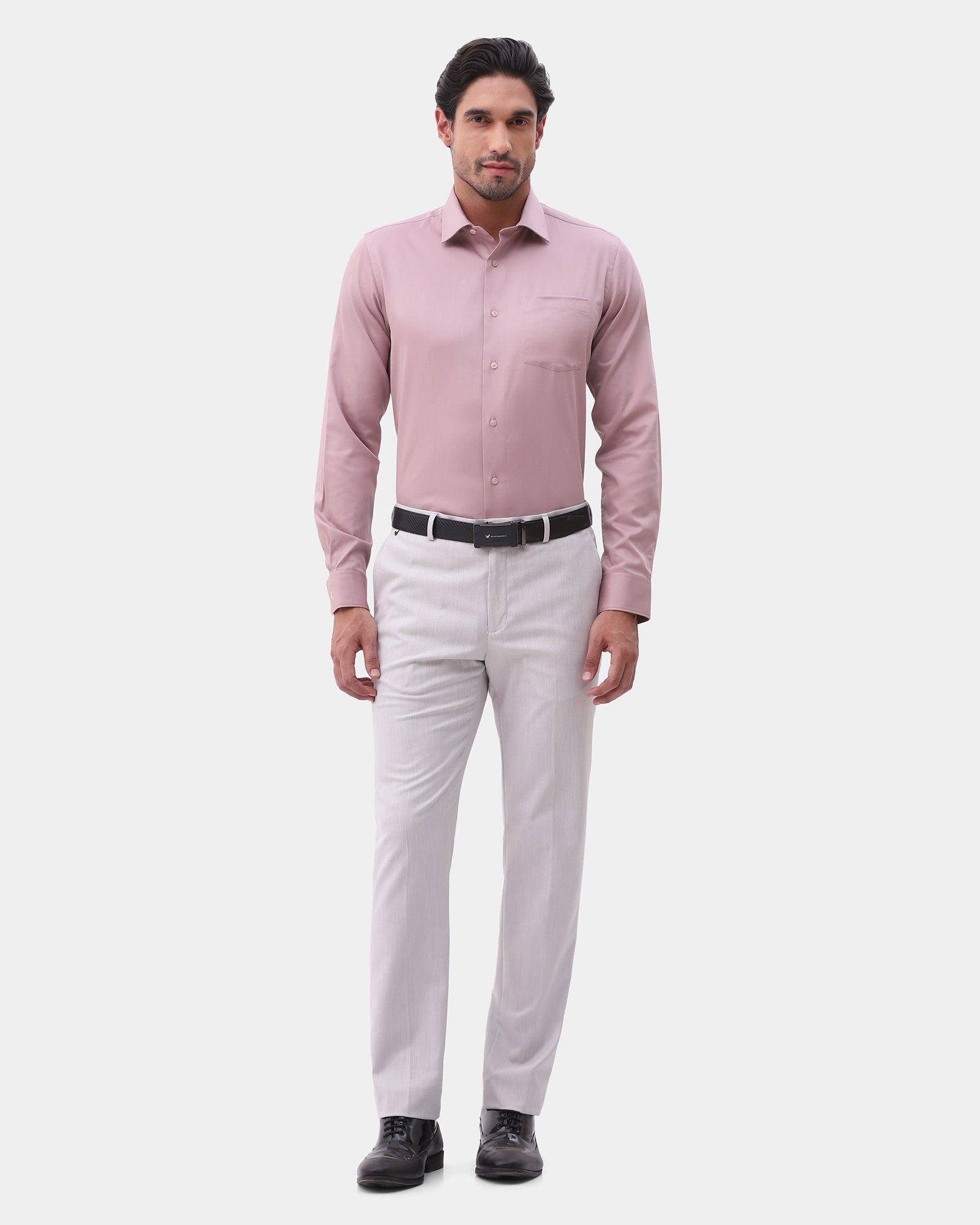 Dusty Pink Solid Shirt - Altaer