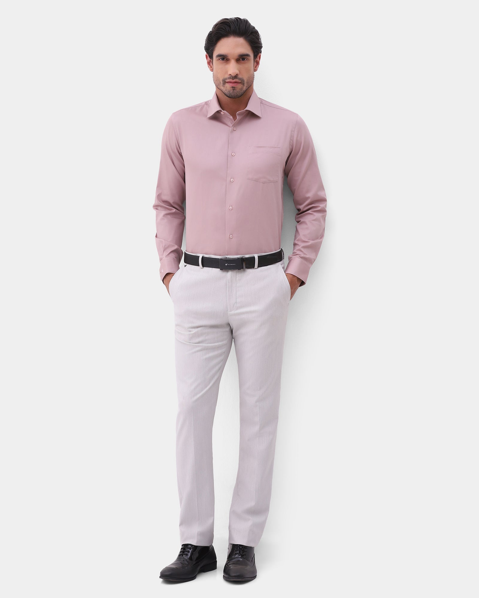 Dusty Pink Solid Shirt - Altaer