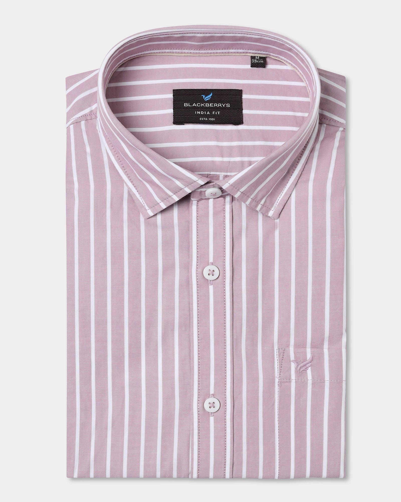 Dusty Pink Stripe Shirt - Hamber