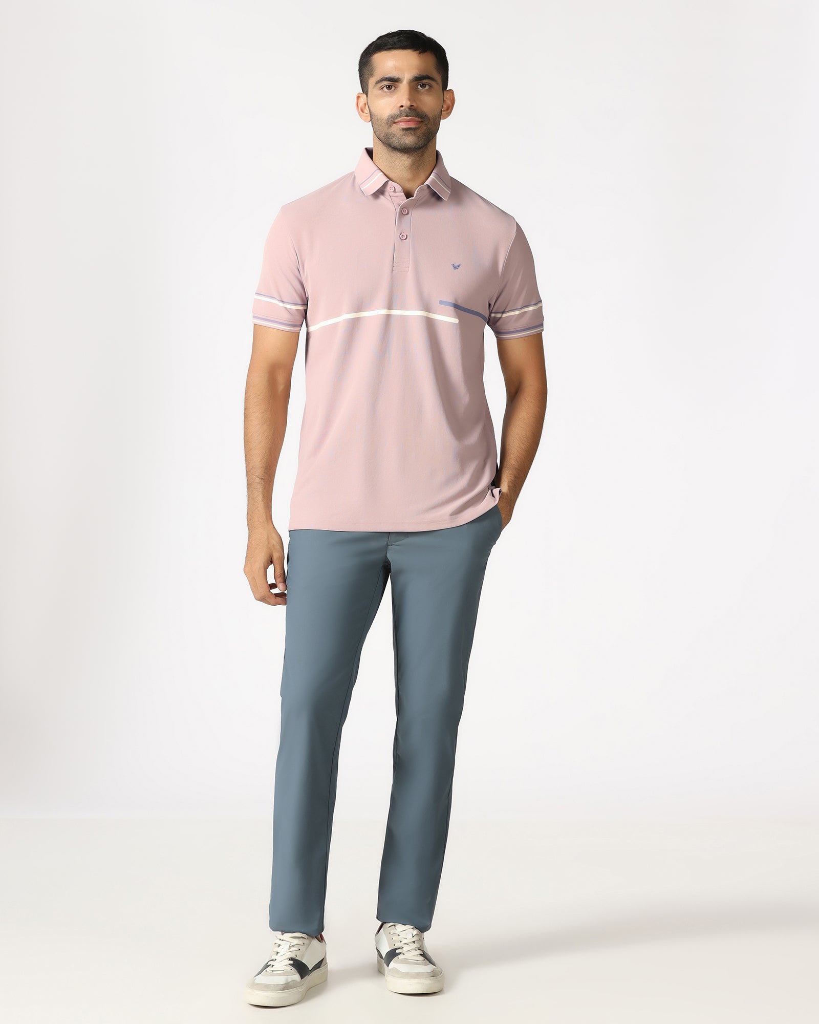 Dusty Pink TechPro Solid Polo - Arlo