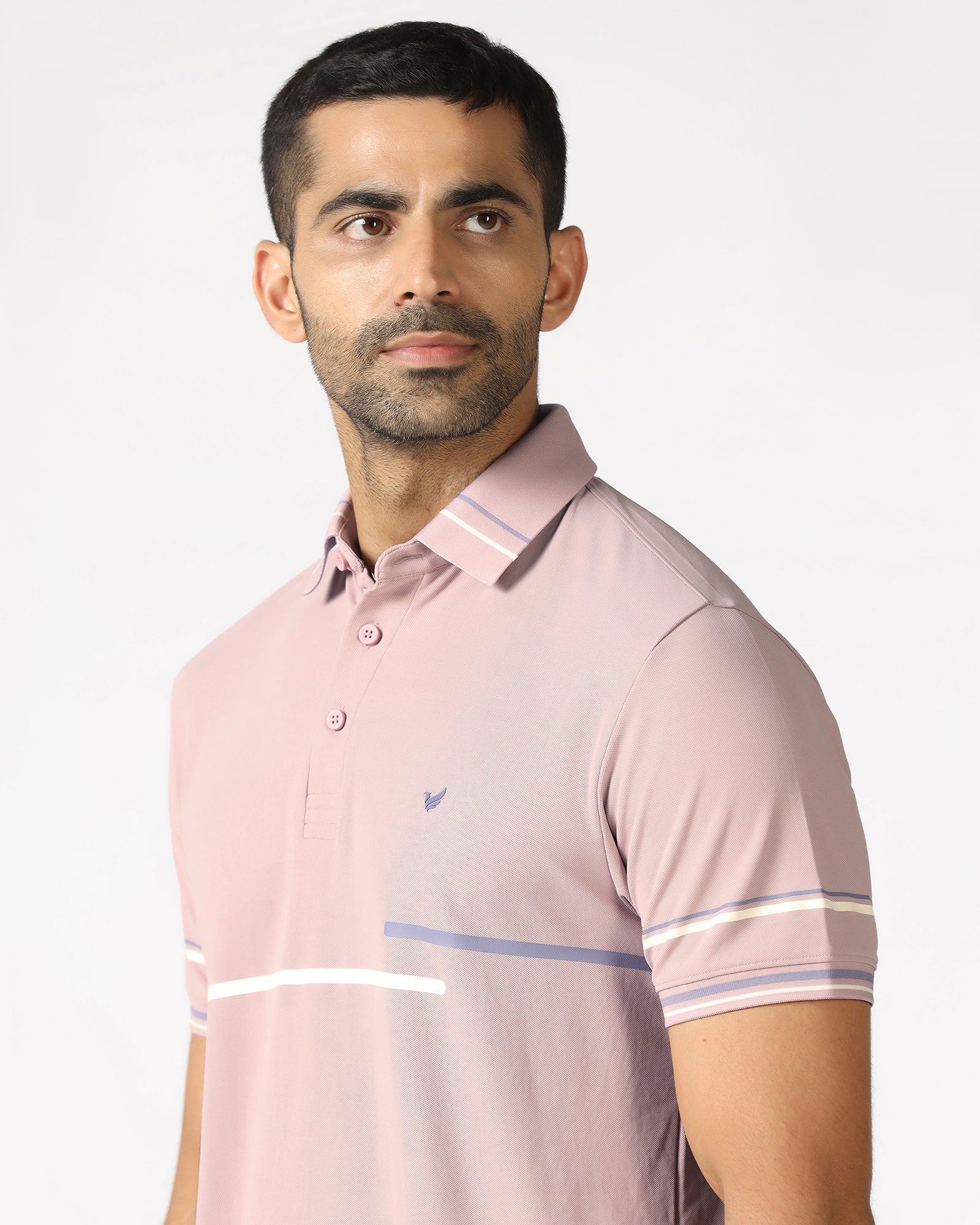 Dusty Pink TechPro Solid Polo - Arlo