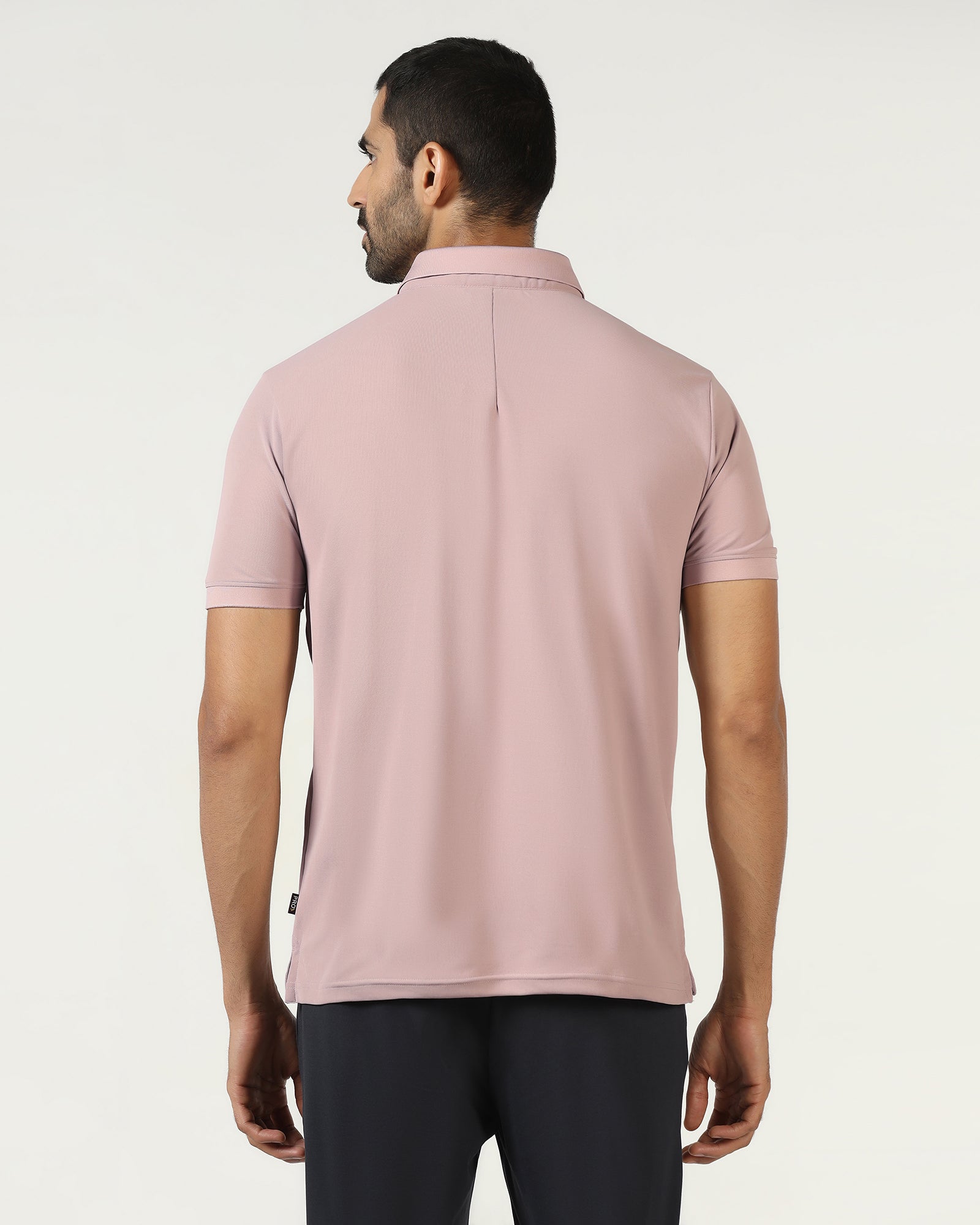 Dusty Pink TechPro Printed Polo - Luna