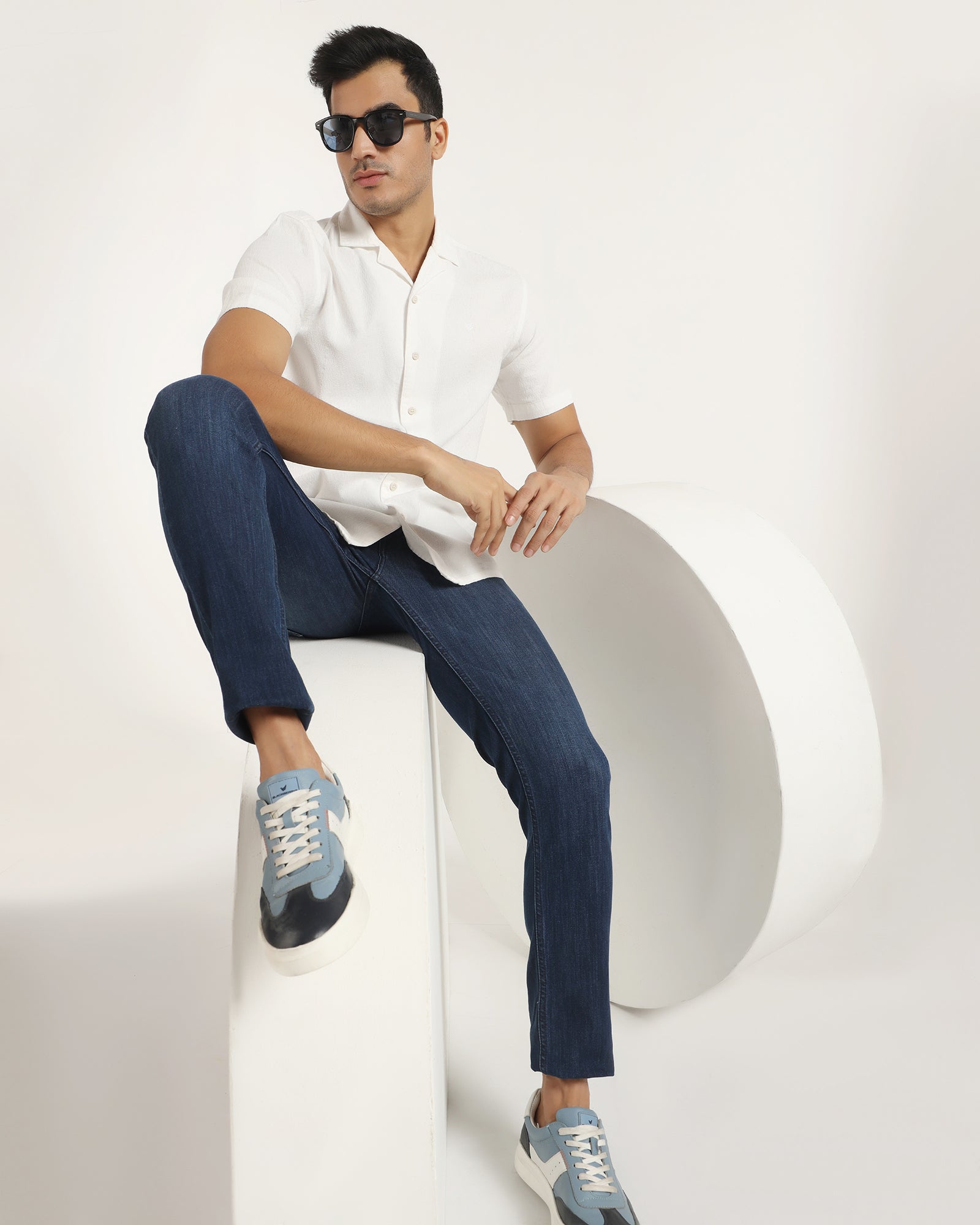 Super Clean Slim Yonk Fit Indigo Jeans - Cemil