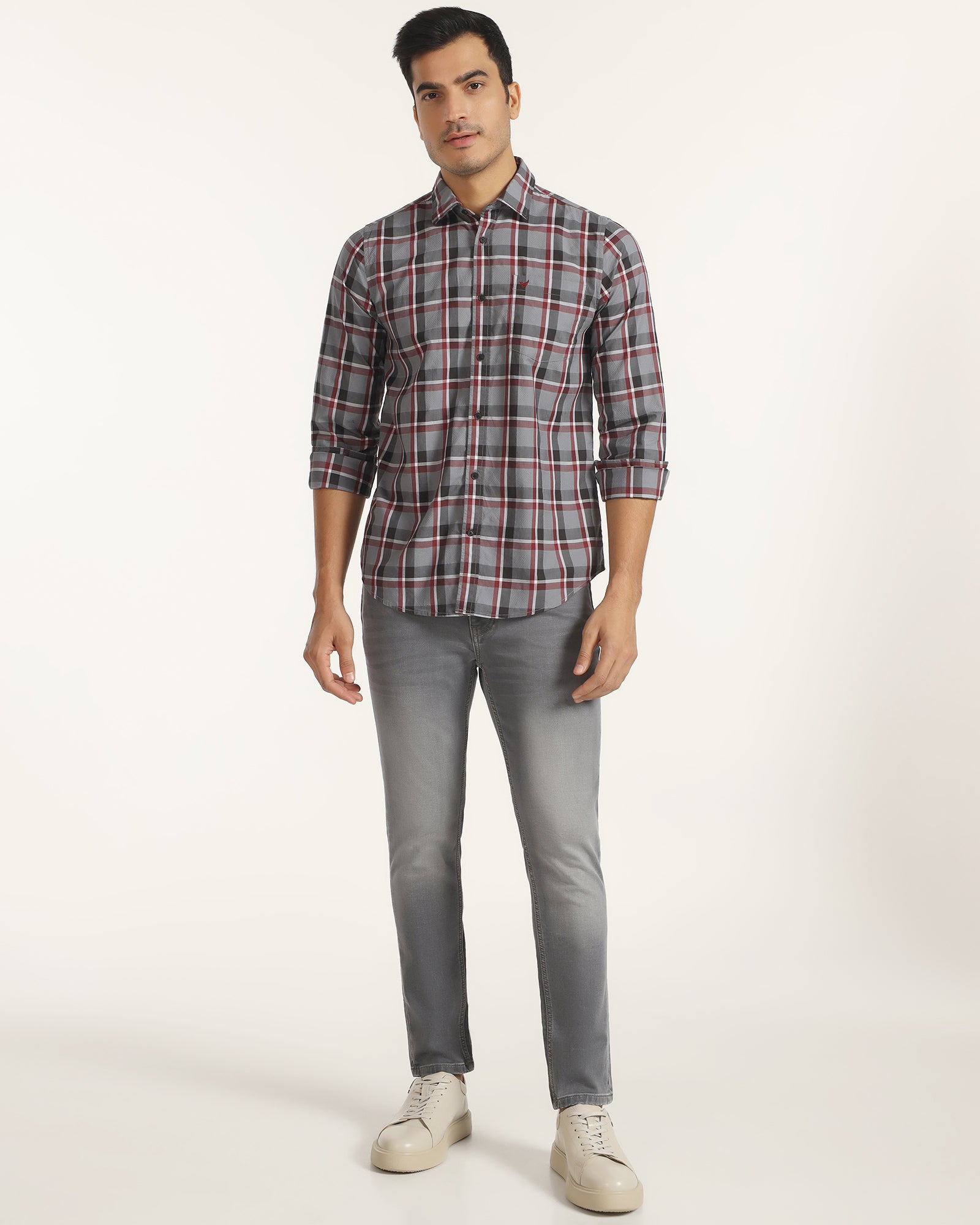 Ultrasoft Skinny Cropped Fiji Fit Grey Jeans - Noam