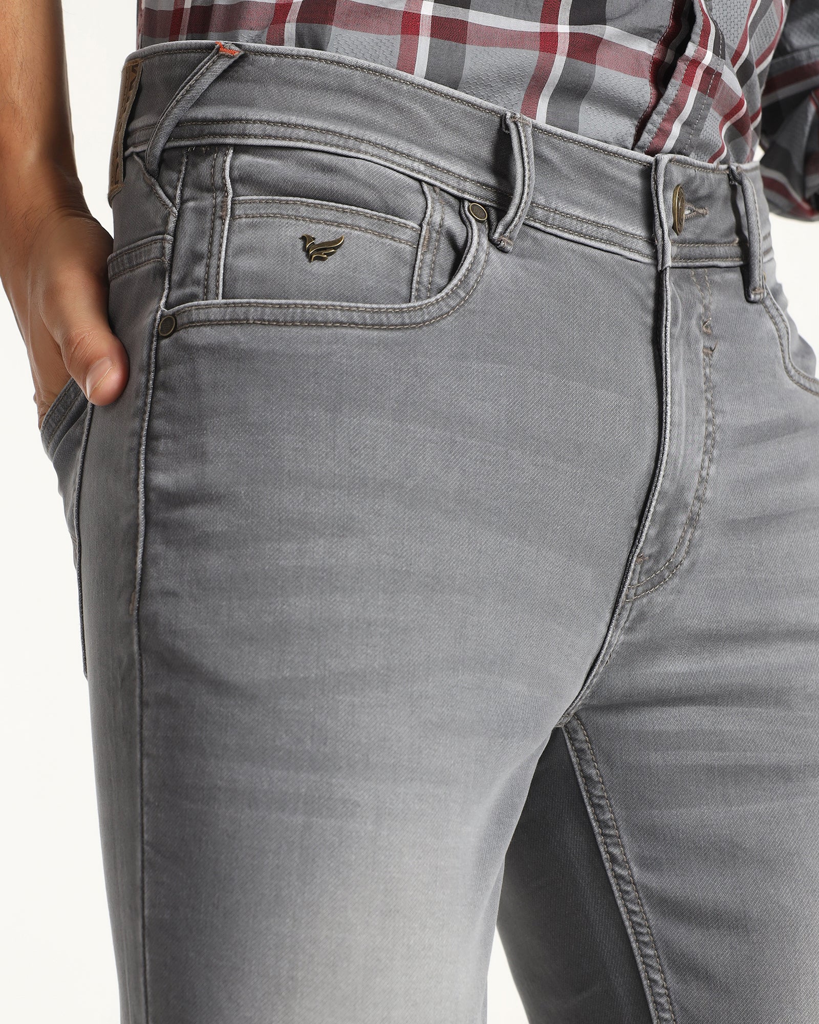 Ultrasoft Skinny Cropped Fiji Fit Grey Jeans - Noam