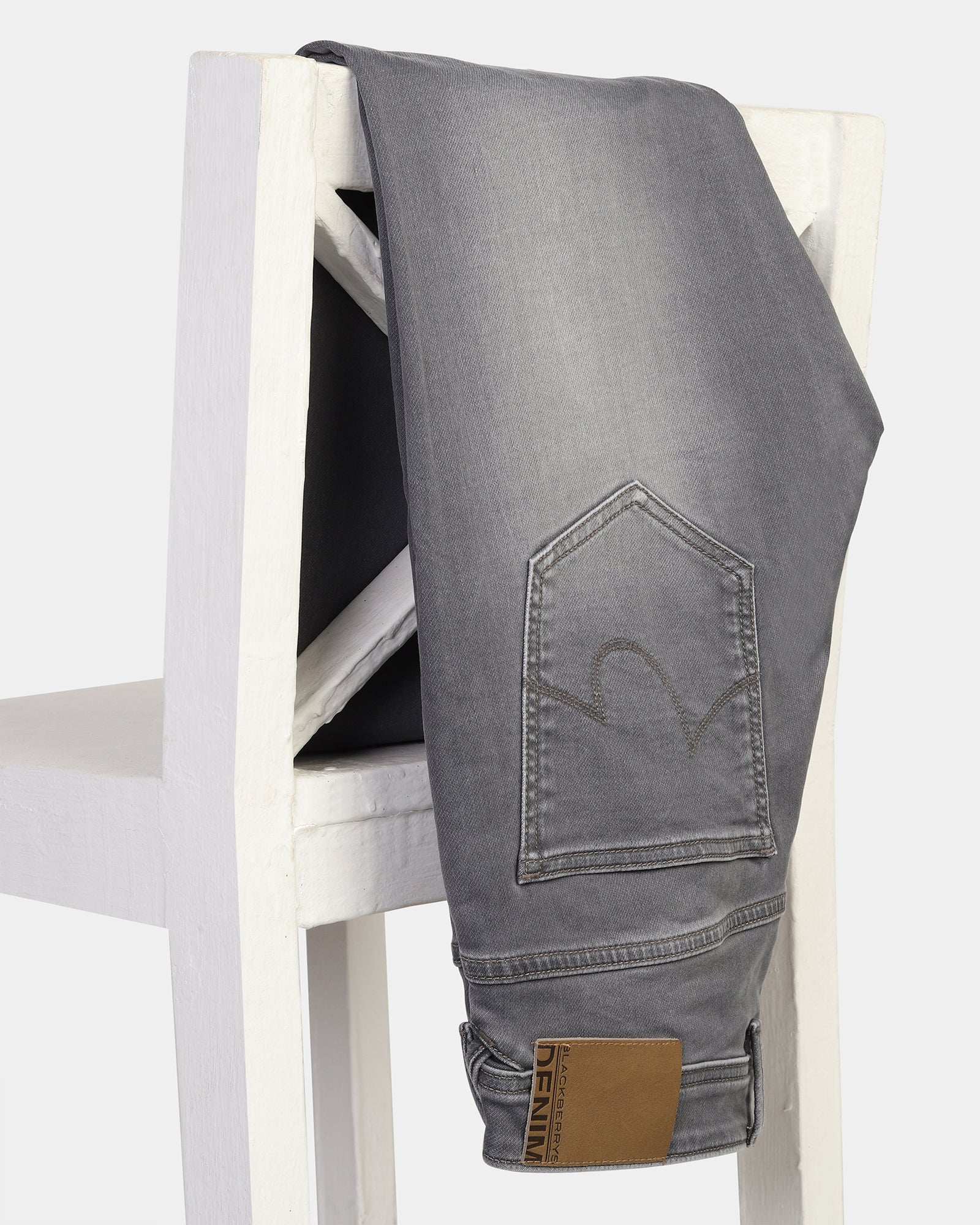 Ultrasoft Skinny Cropped Fiji Fit Grey Jeans - Noam