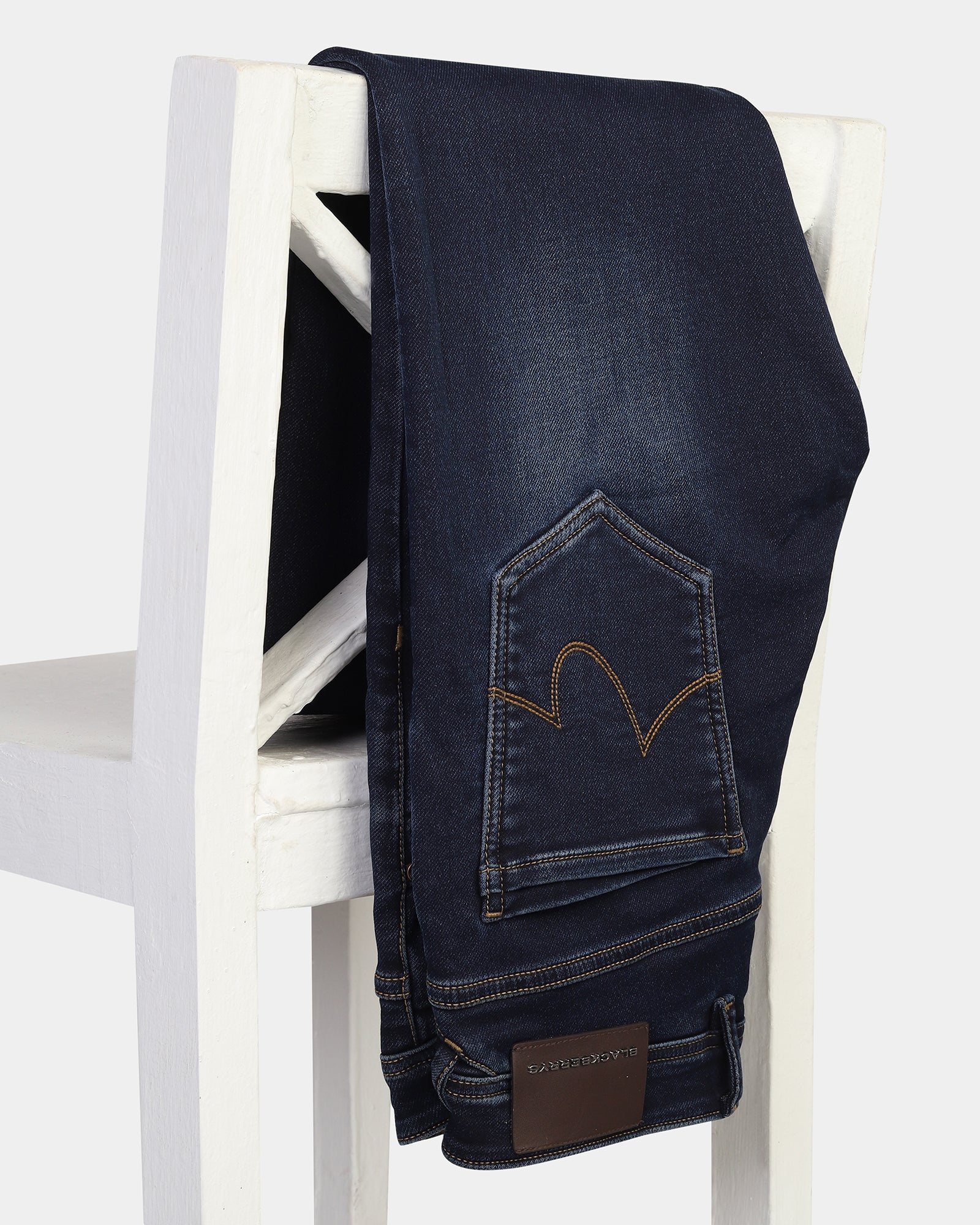 Slim Yonk Fit Indigo Textured Jeans - Hank