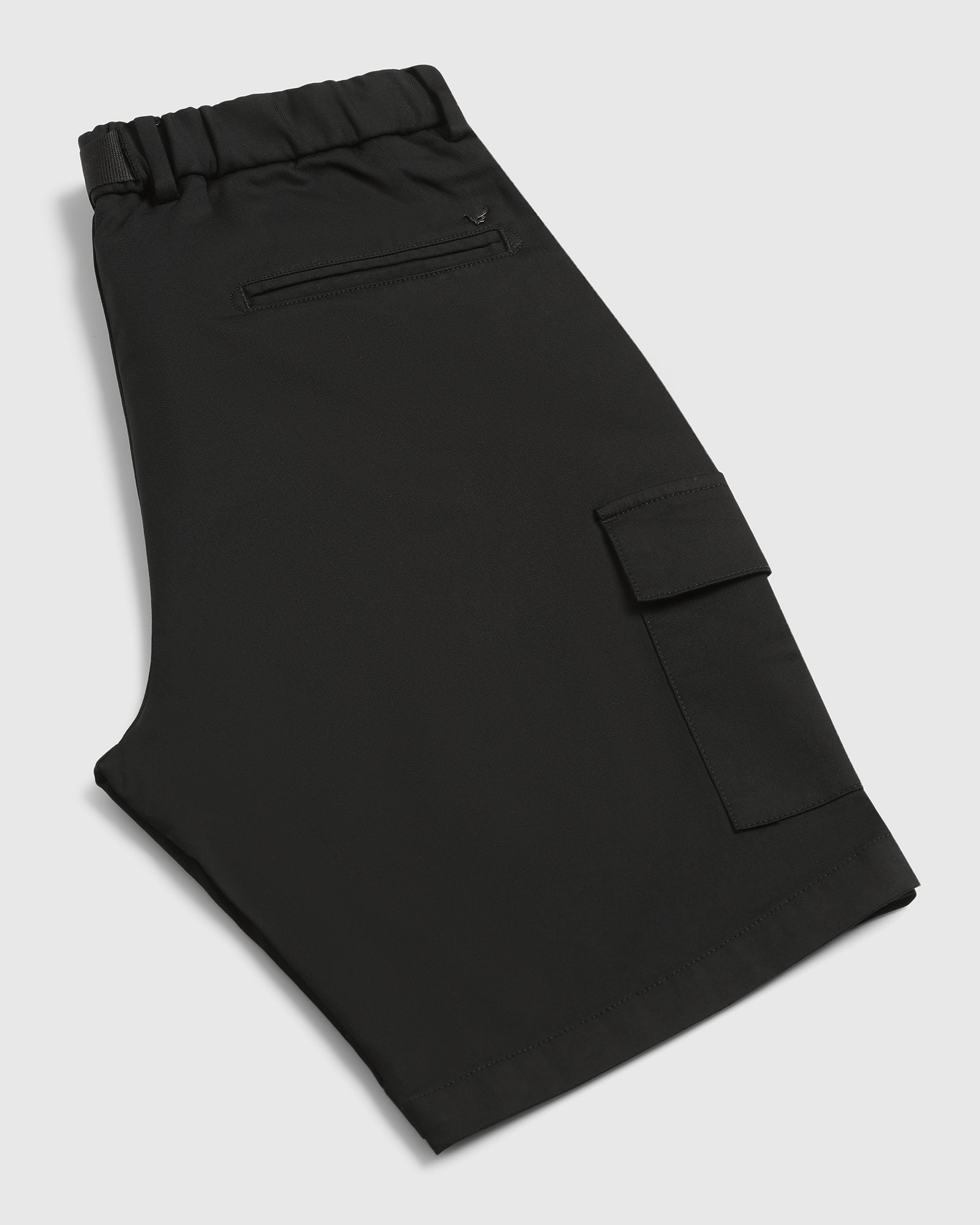 Casual Black Solid Shorts - Vik