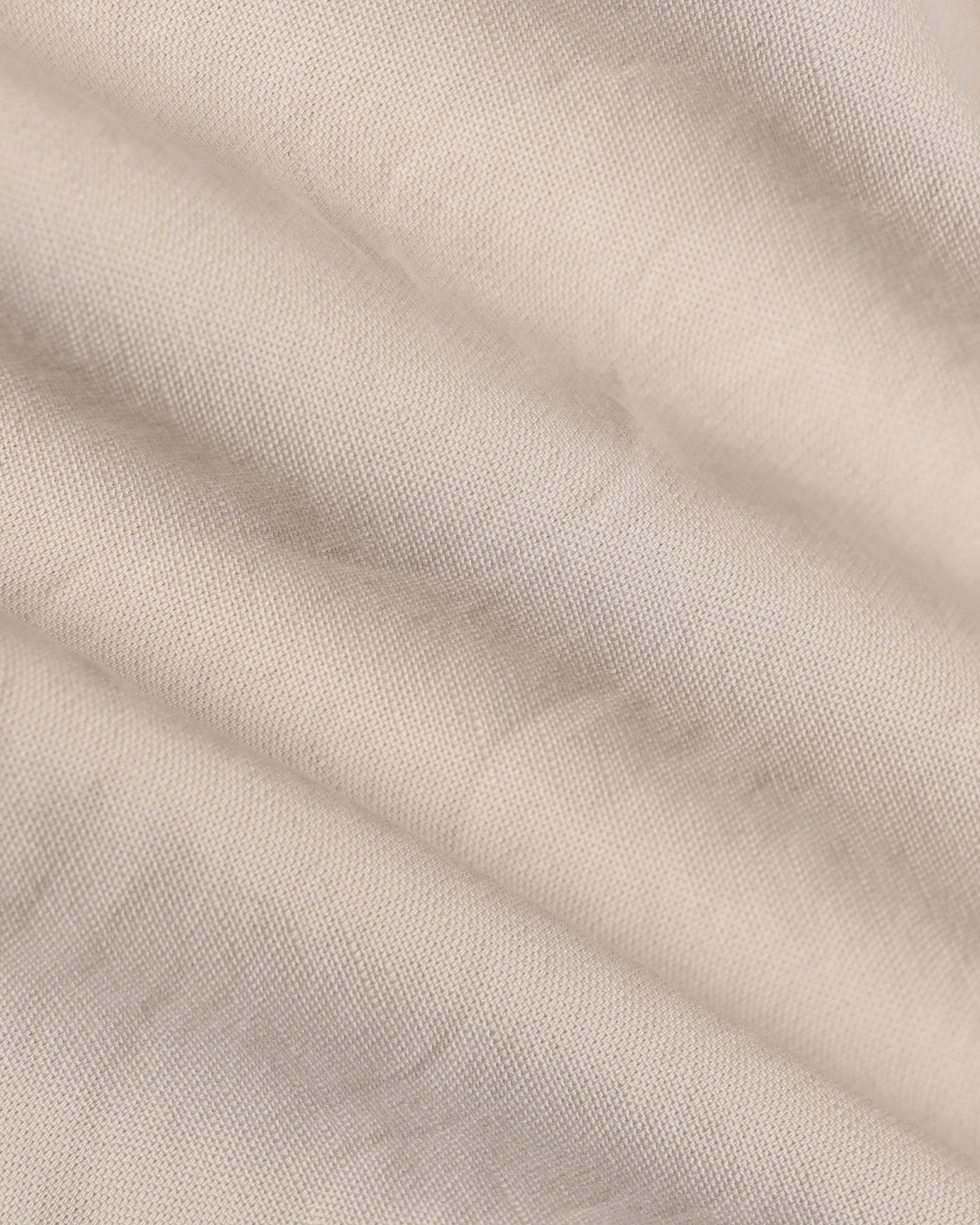 Linen Casual Beige Solid Shorts - Kat