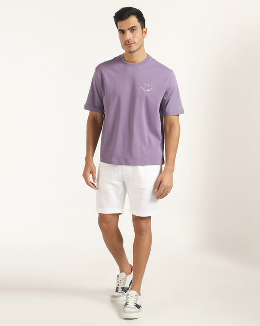 Linen Casual White Solid Shorts - Kat