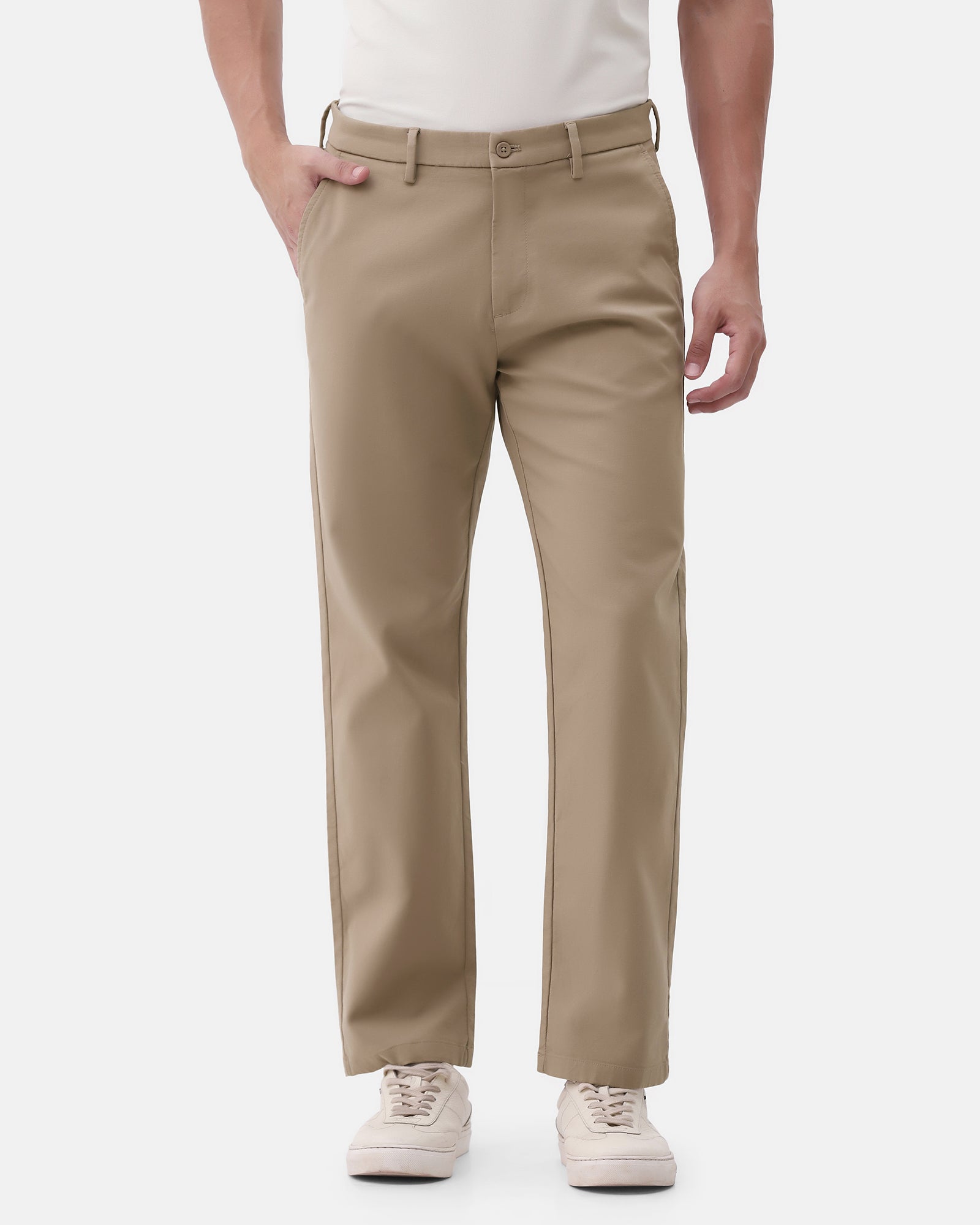Khaki Techpro Textured Khakis - Pando