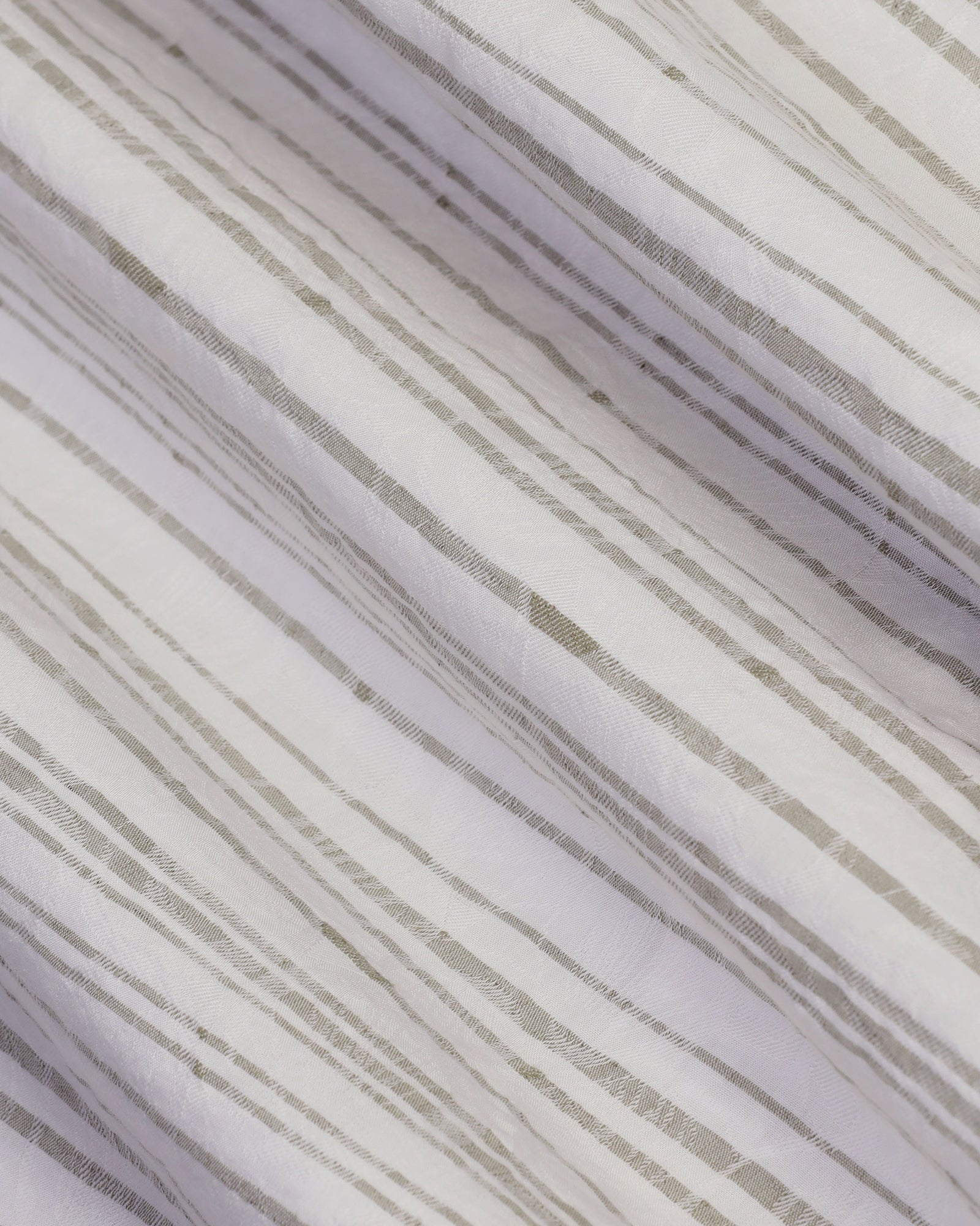 Linen Casual Green Jacquard Shirt - Daigo