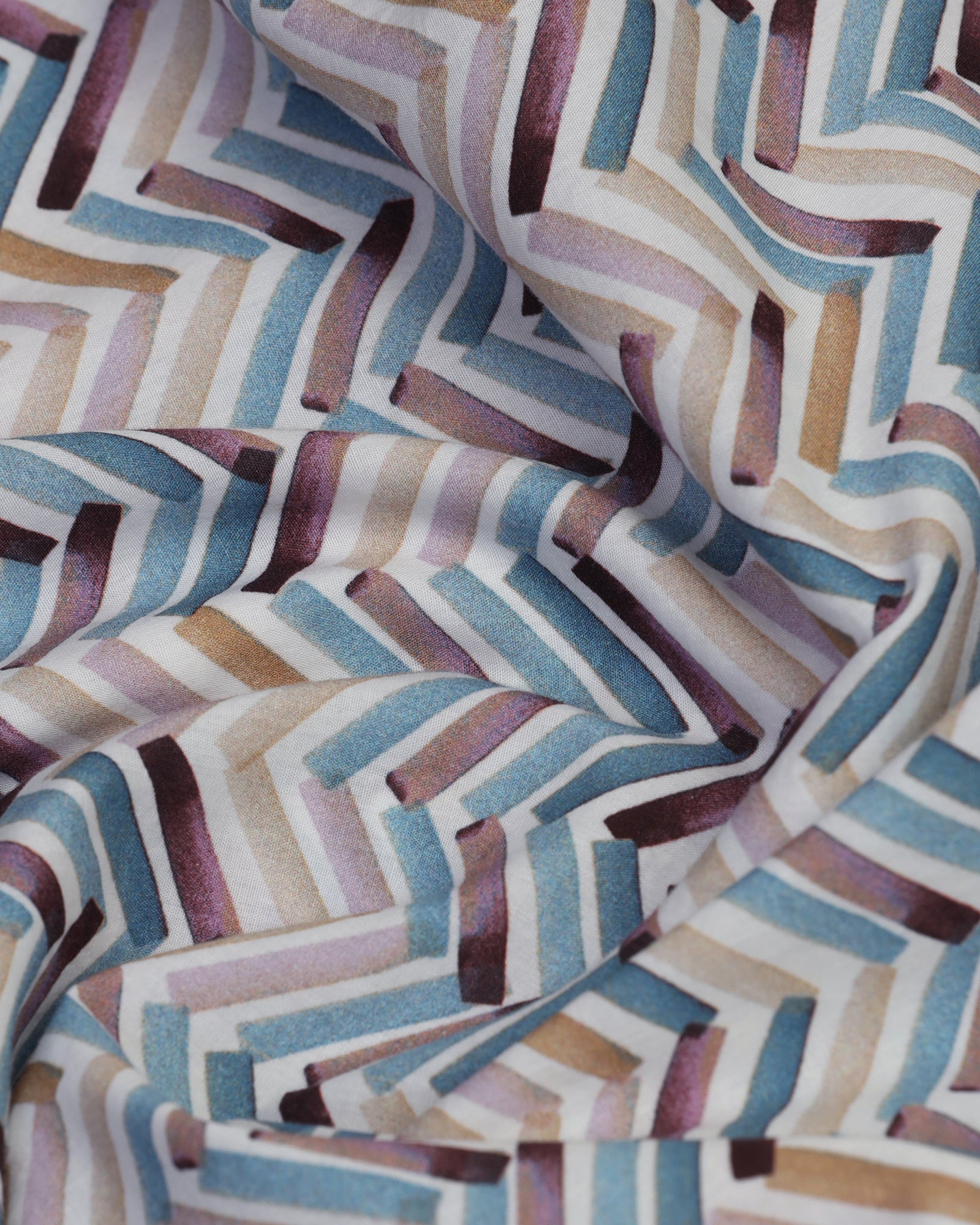 Casual Blue Printed Shirt - Alba