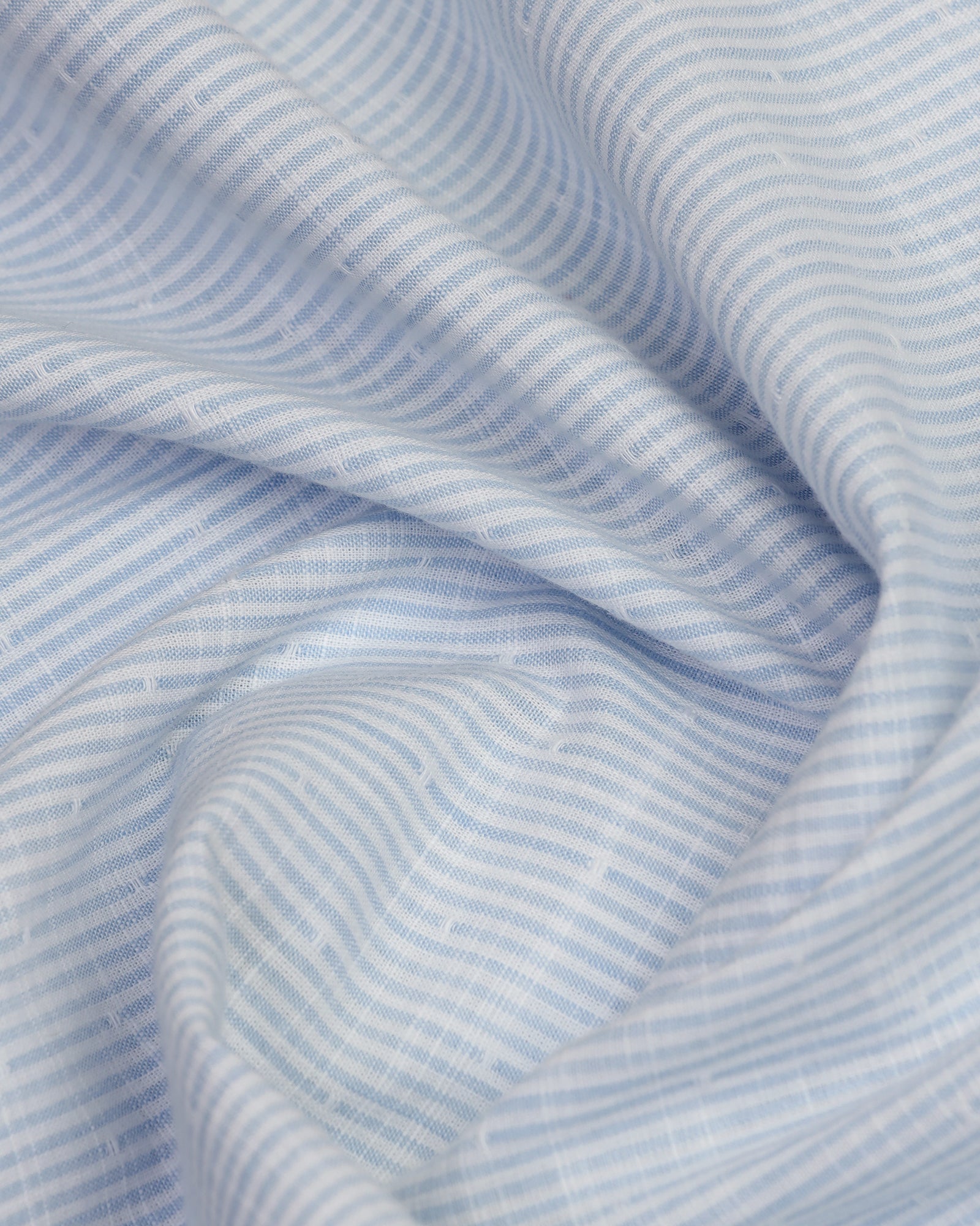 Casual Half Sleeve Blue Stripe Shirt - Marven