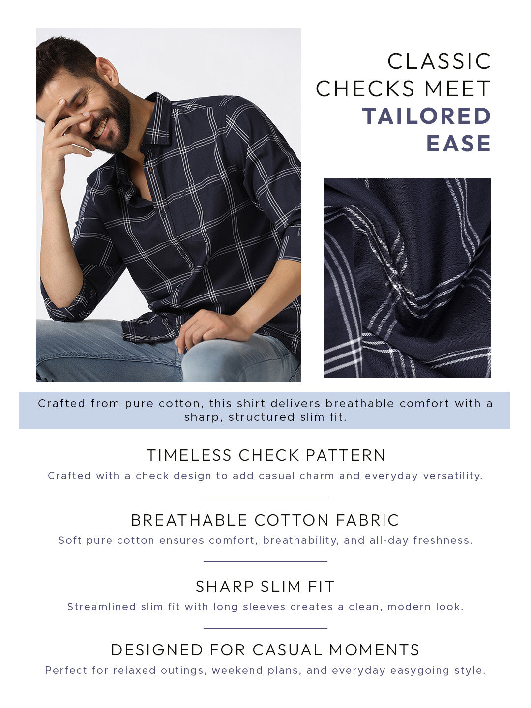 Blue Check Shirt - Artem