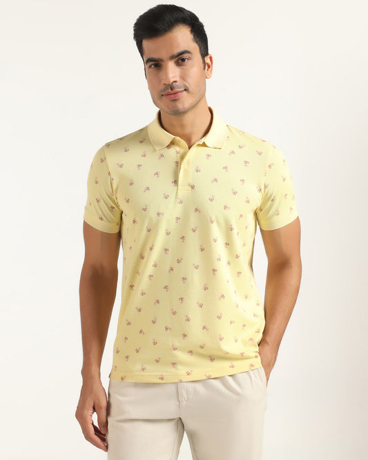Polo Yellow Printed T-Shirt - Sonic