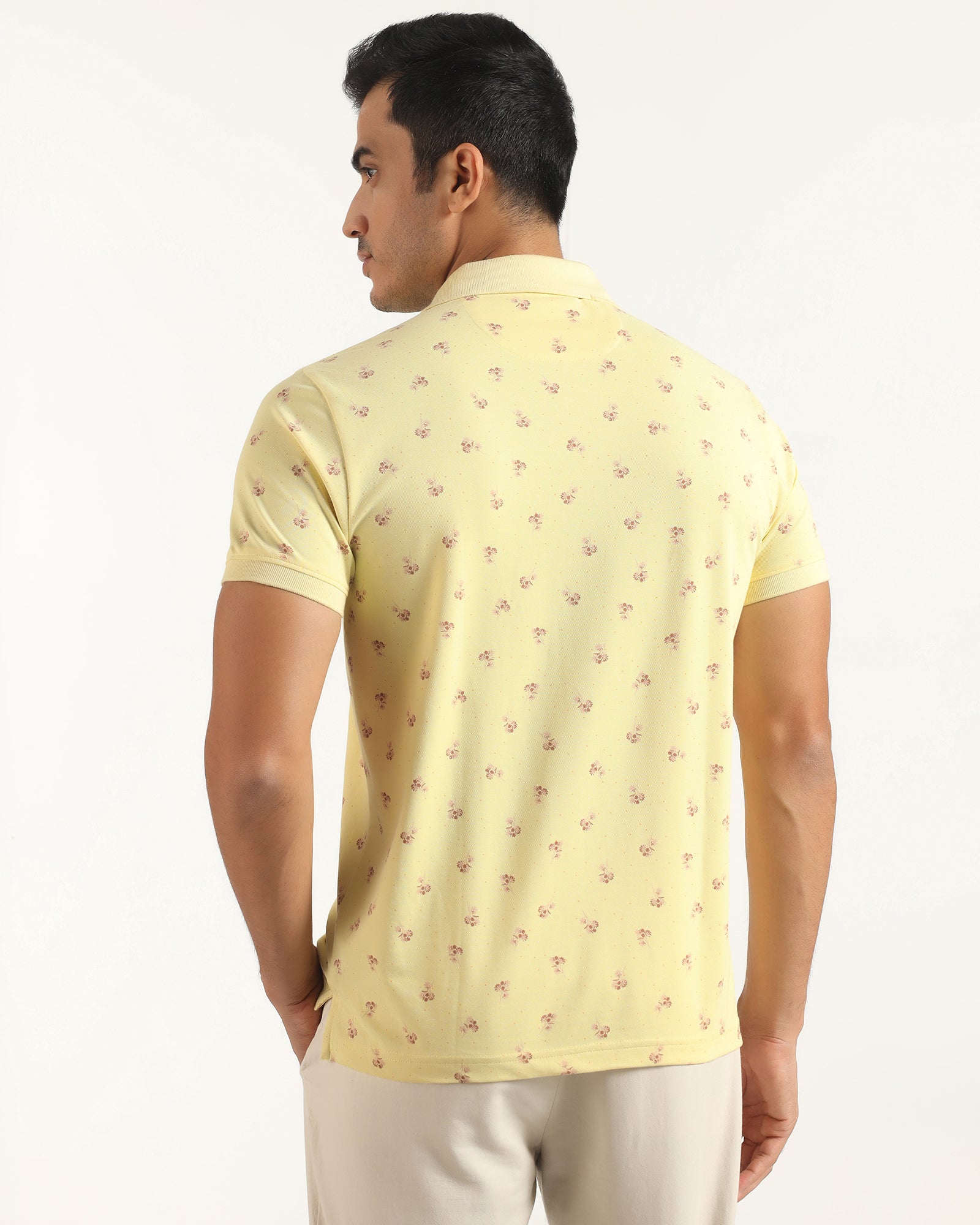Polo Yellow Printed T-Shirt - Sonic