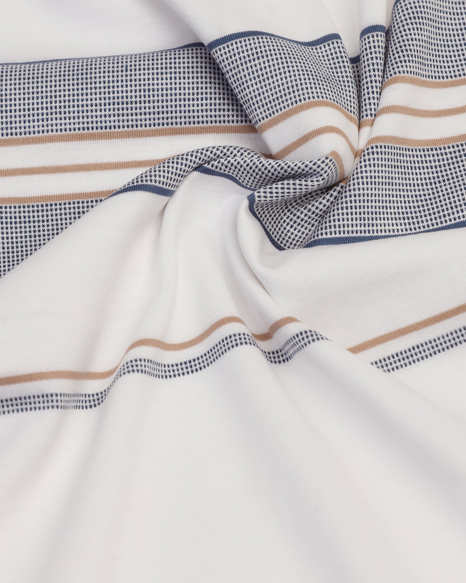 Polo White Stripe T-Shirt - Cetus