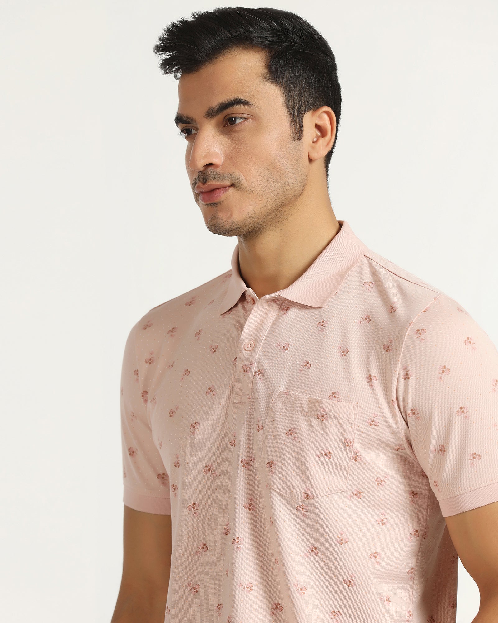 Polo Pink Printed T-Shirt - Sonic