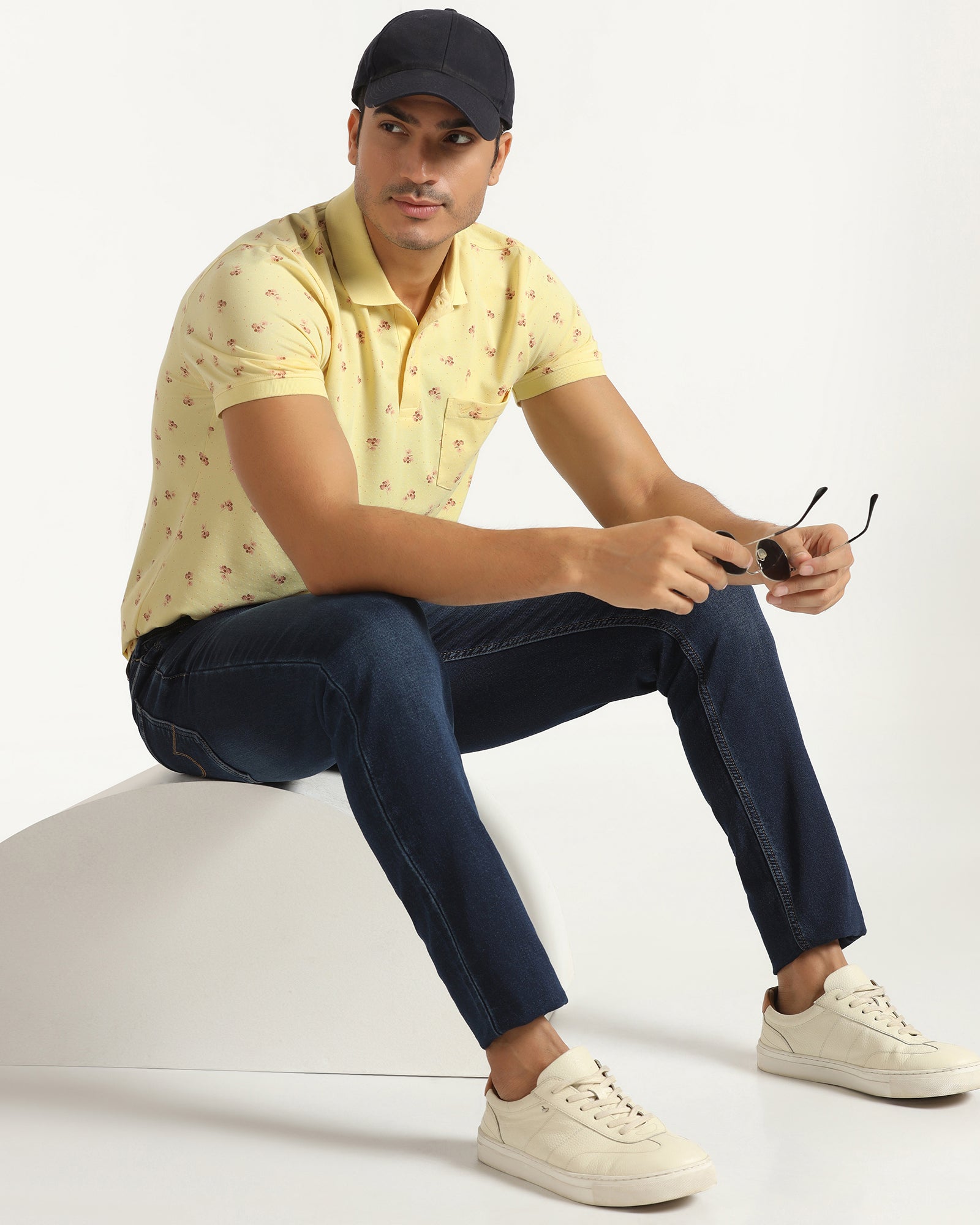 Polo Yellow Printed T-Shirt - Sonic