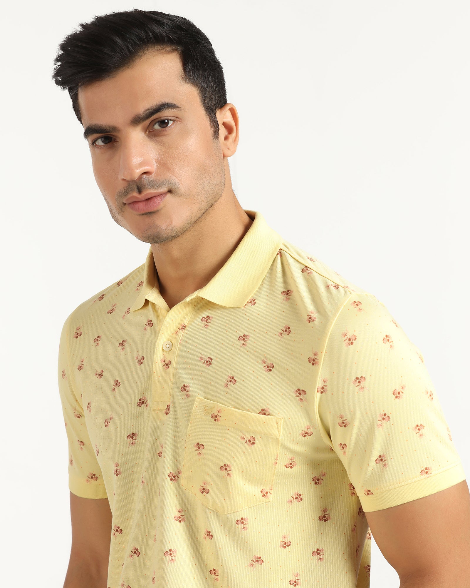 Polo Yellow Printed T-Shirt - Sonic
