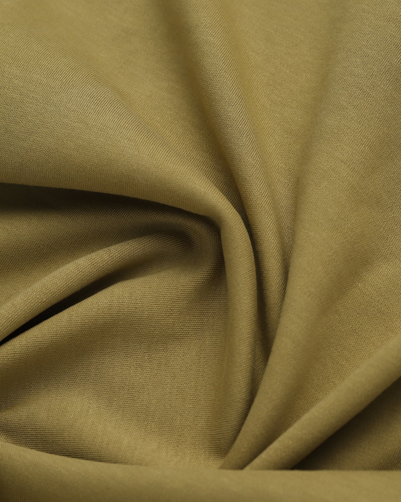 Crew Neck Khaki Printed T-Shirt - Echo