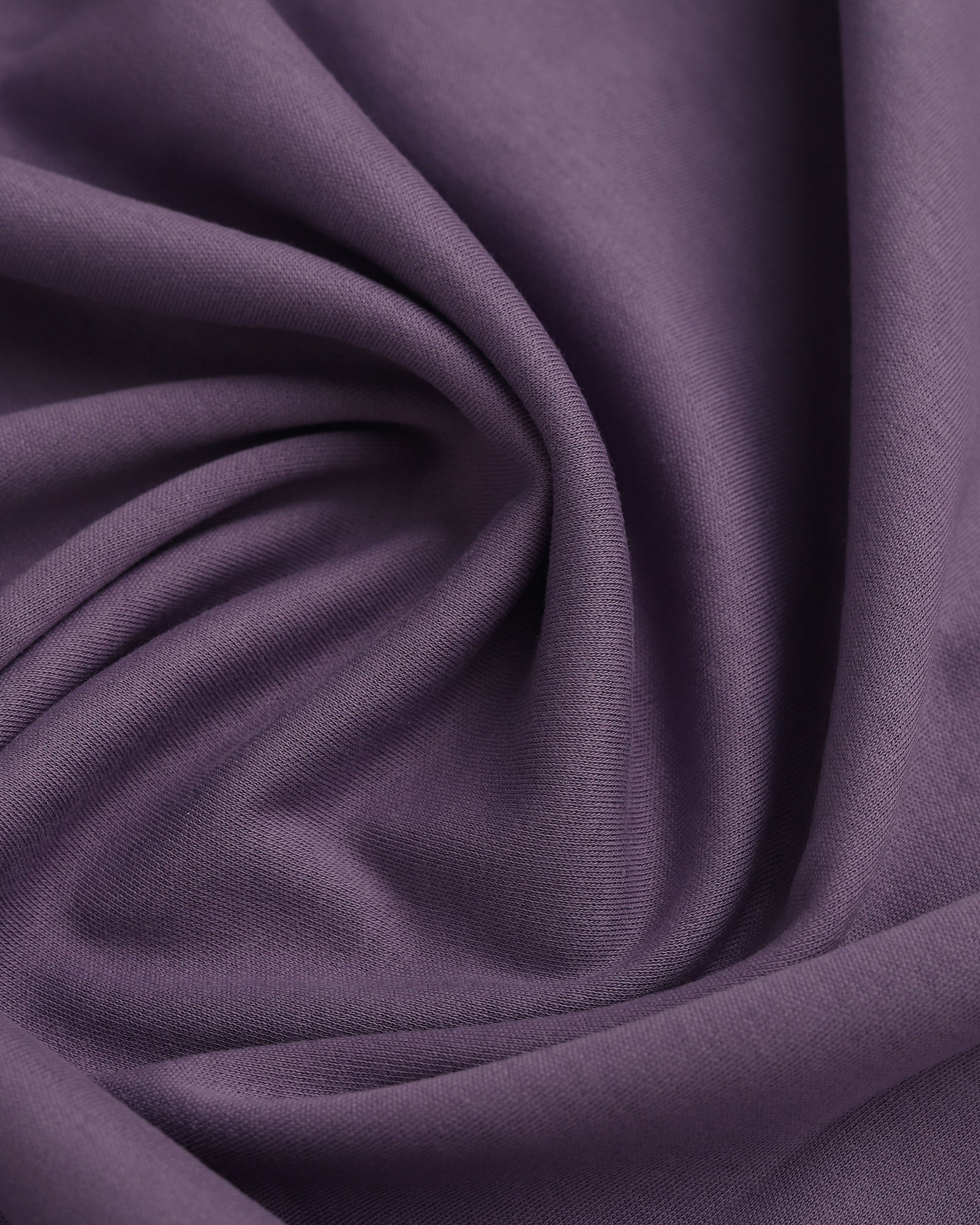 Crew Neck Purple Printed T-Shirt - Echo