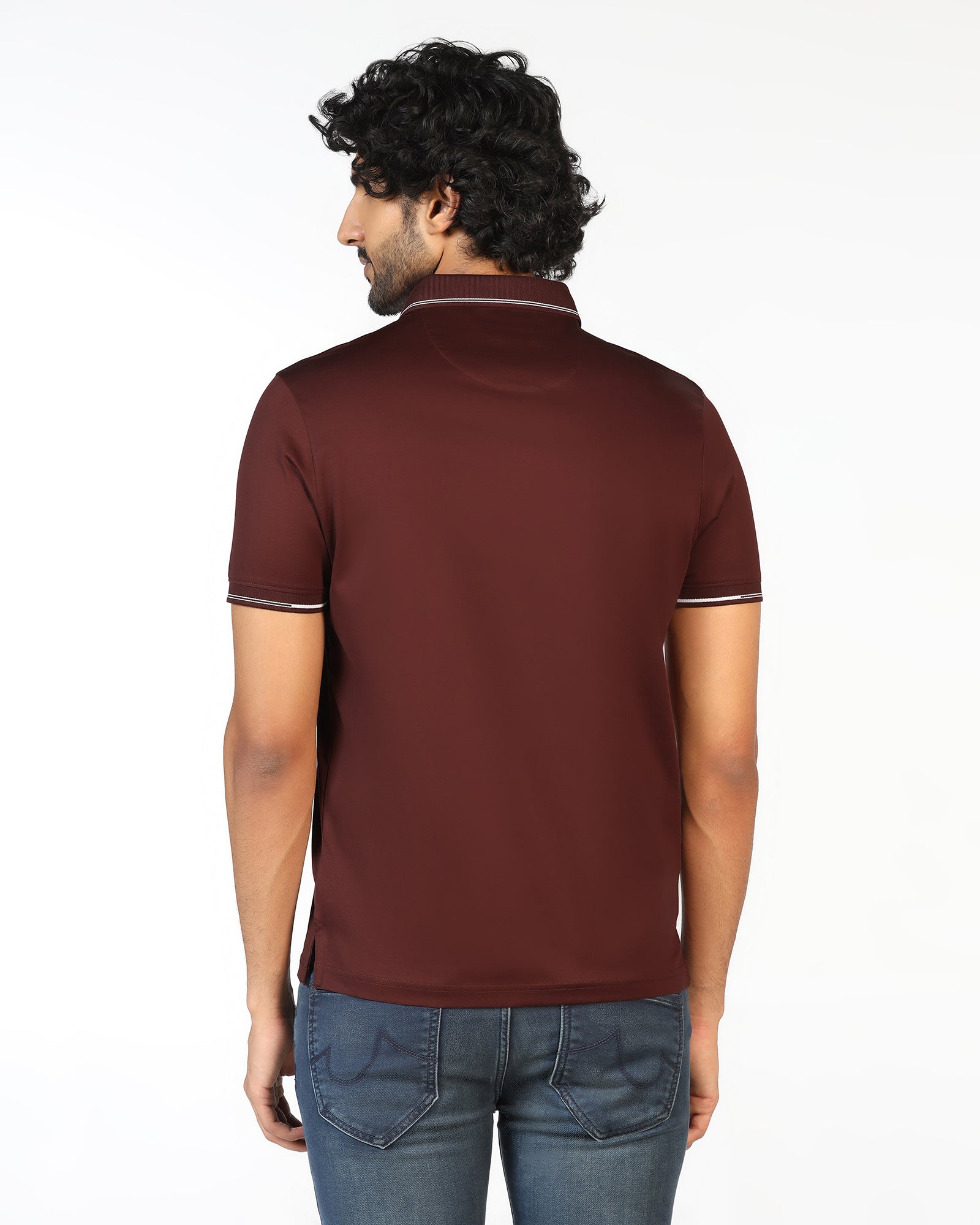 Rust Solid Polo - Mond