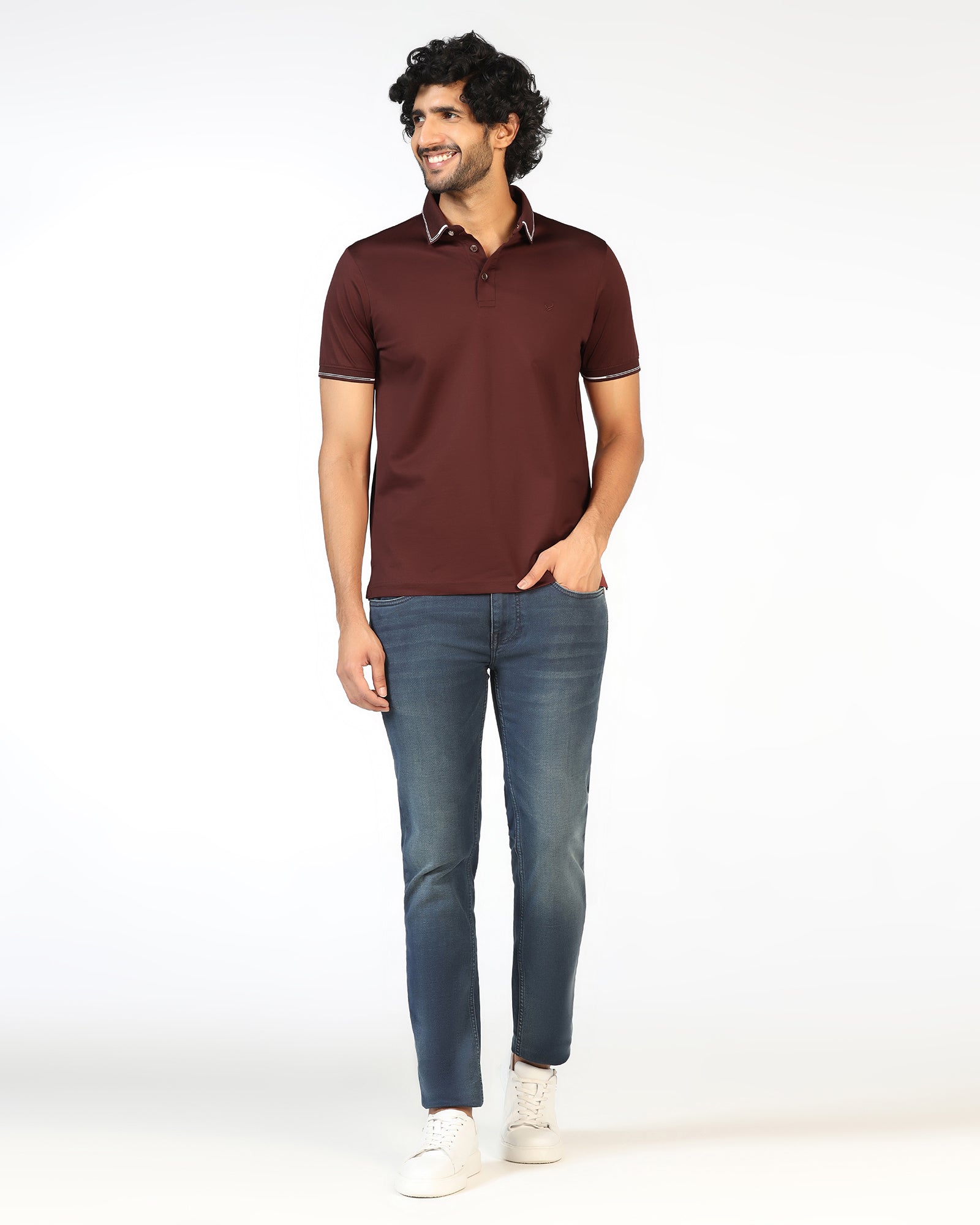 Rust Solid Polo - Mond