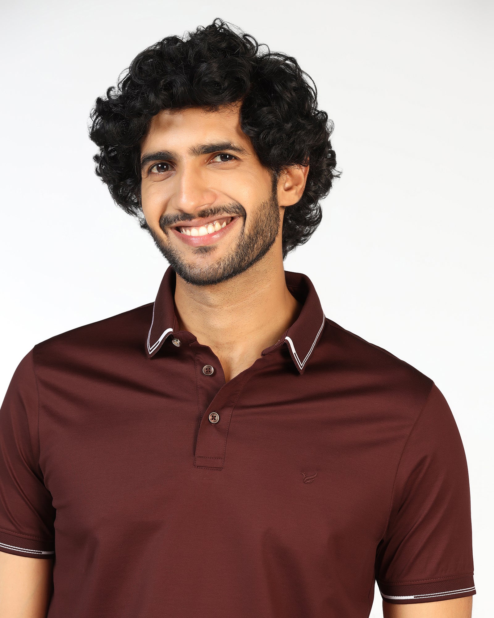 Rust Solid Polo - Mond