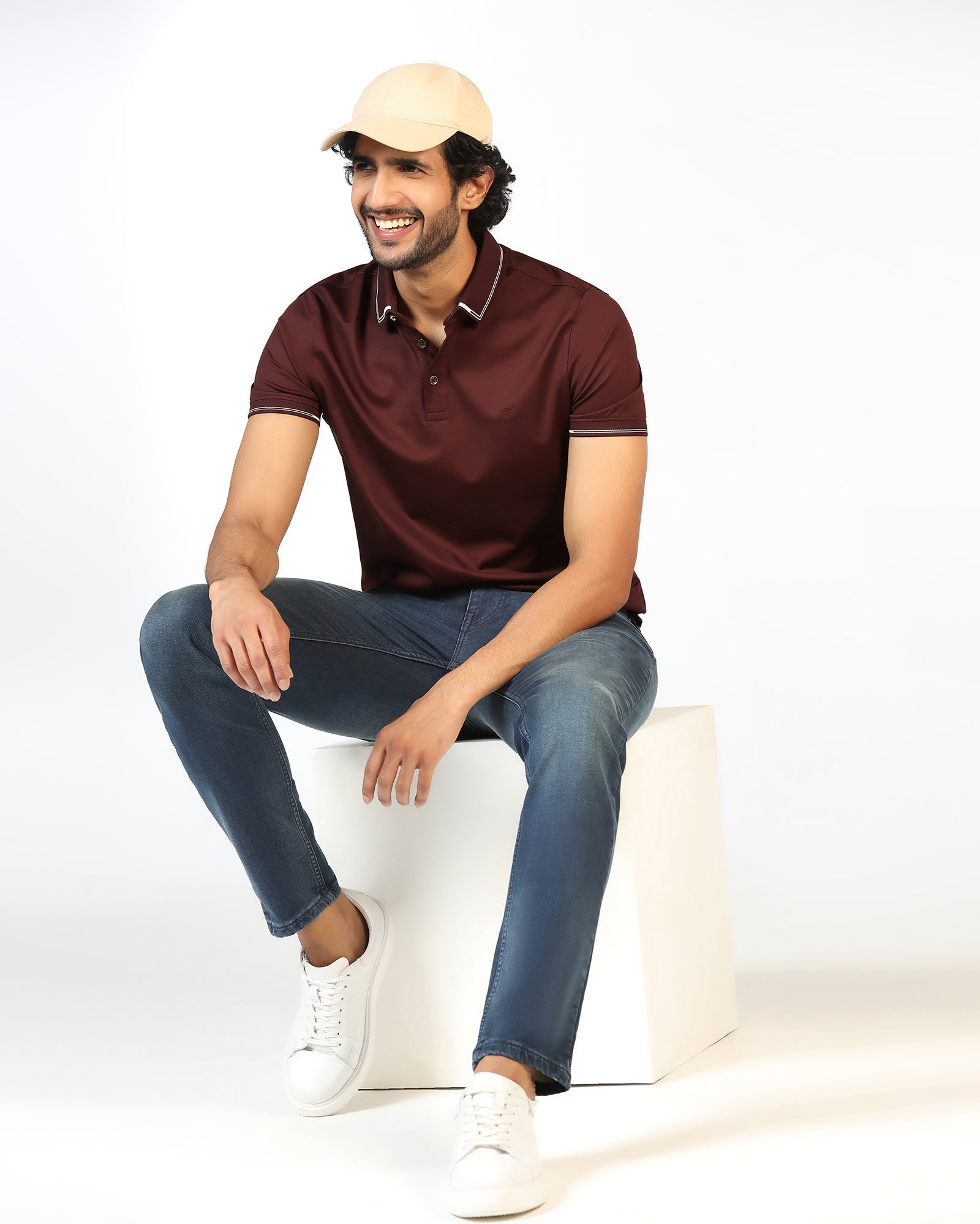 Rust Solid Polo - Mond