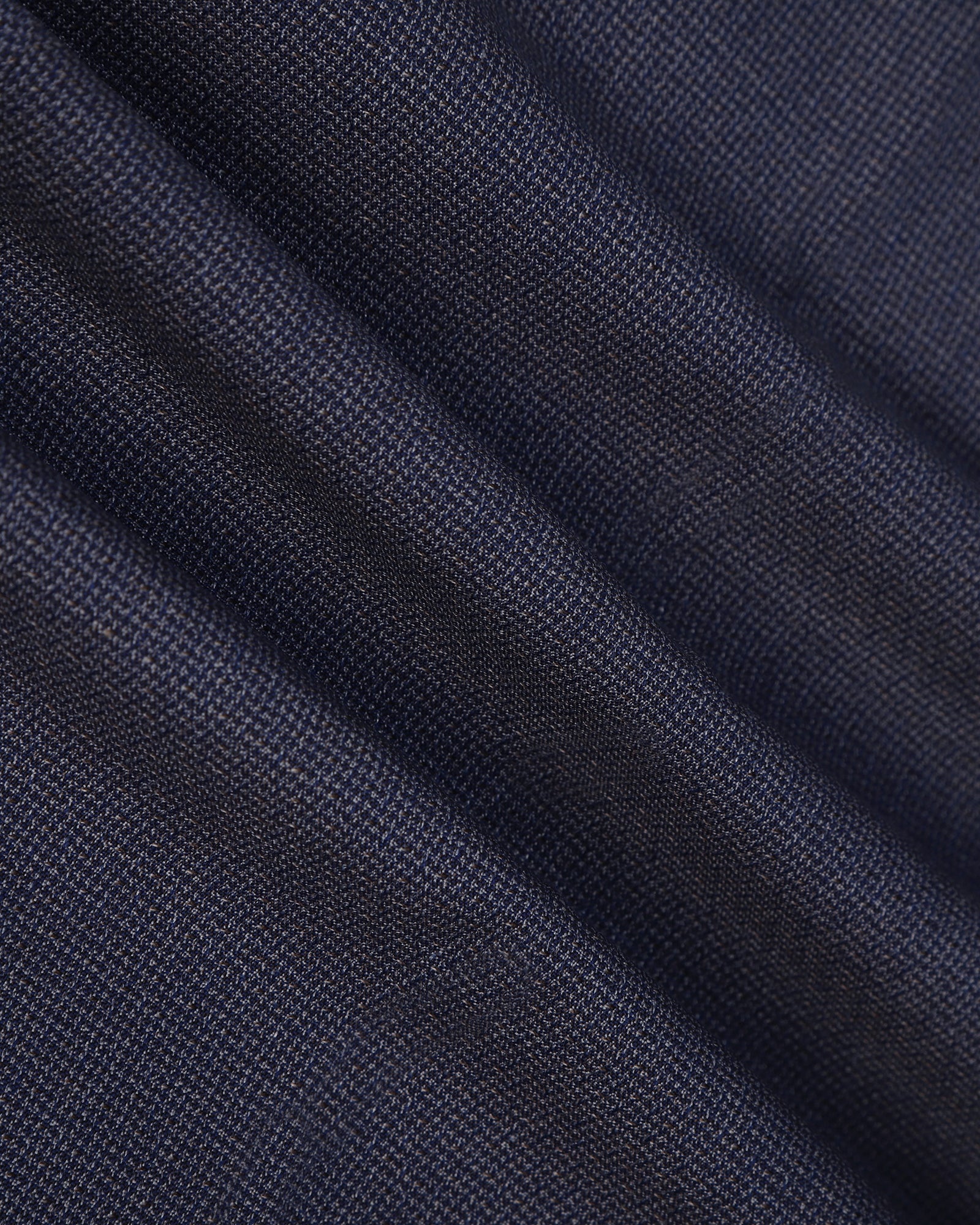 Ease Fit Formal Blue Textured Trouser - Cuba