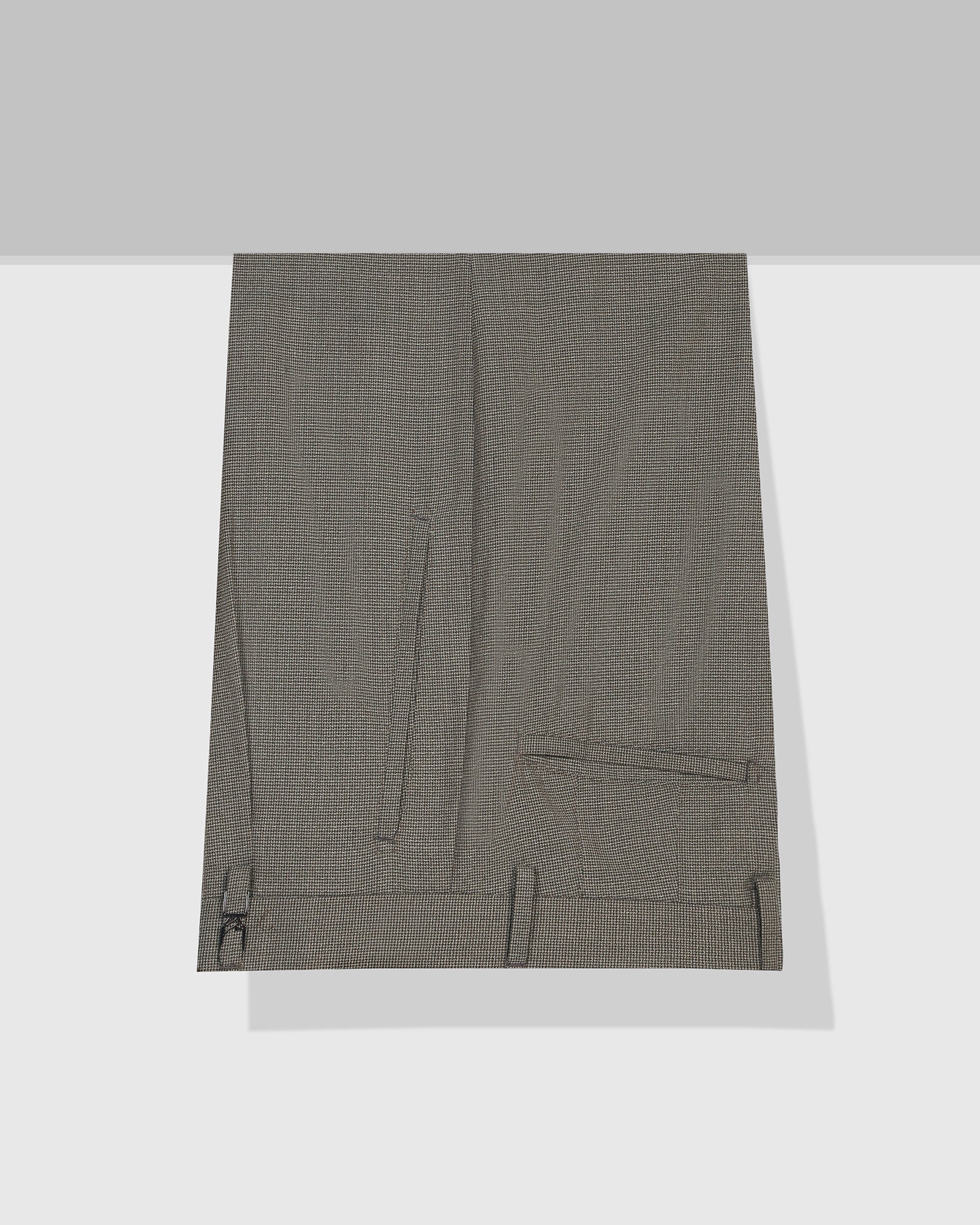 Ease Fit Formal Green Textured Trouser - Cuba