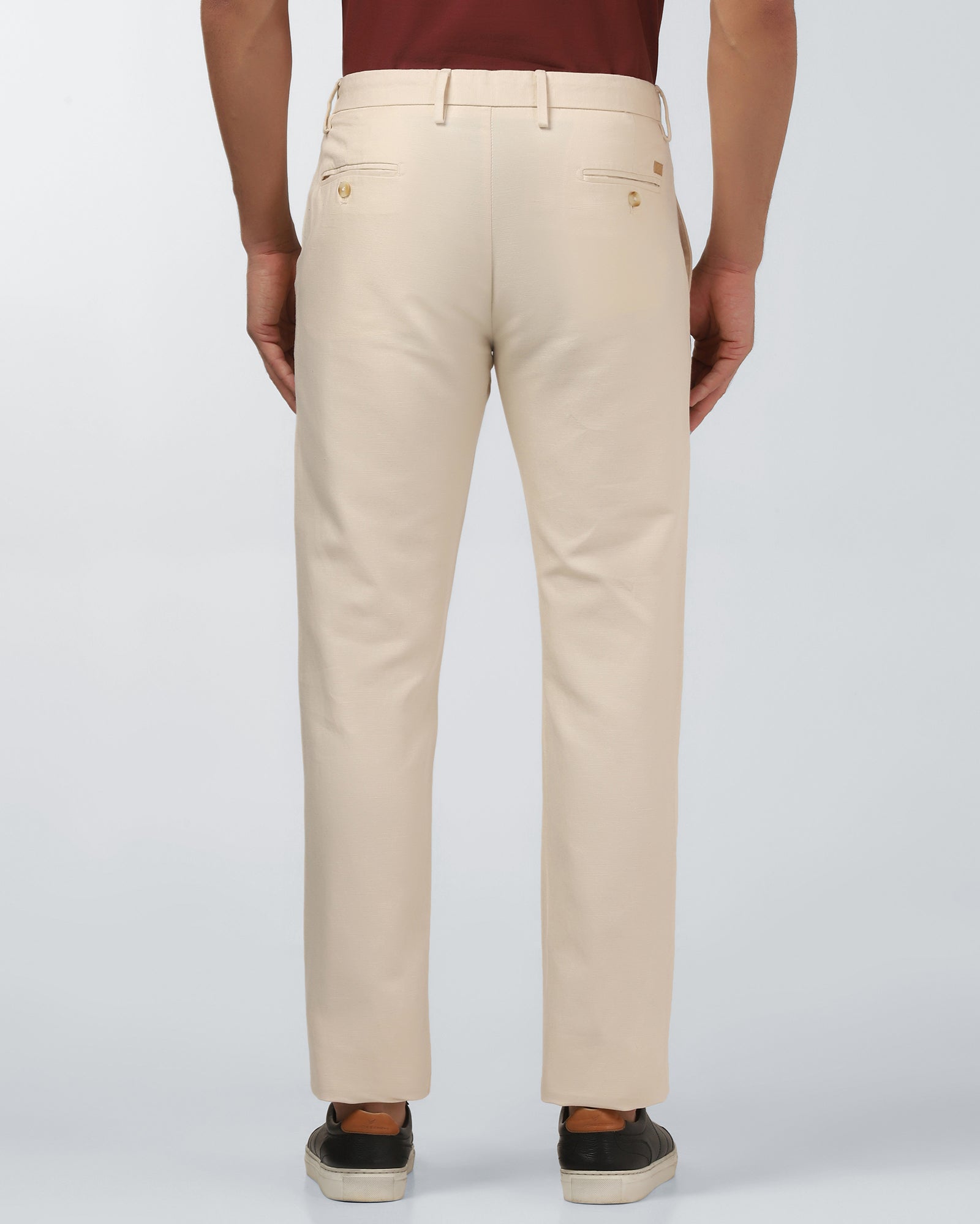 Ecru Linen Solid Khaki - Hazel