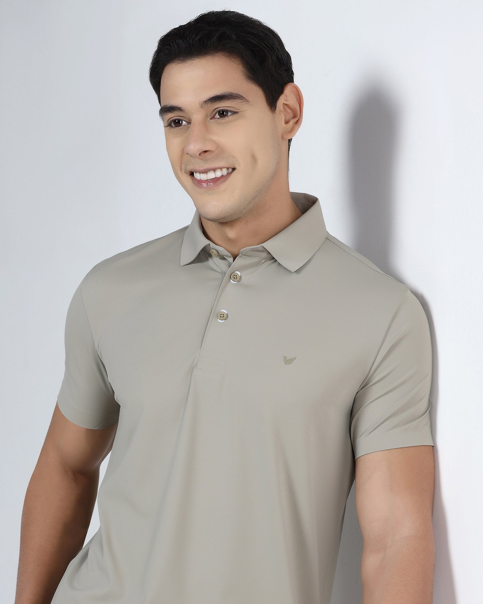 Ecru TechPro Textured Polo - Hina
